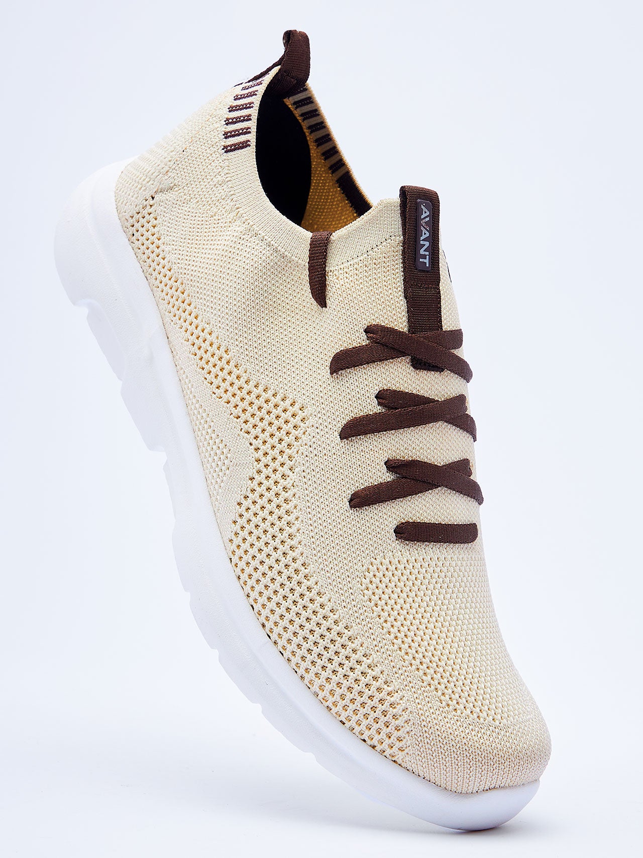 Avant Men's Everglide Running Shoes-Cream