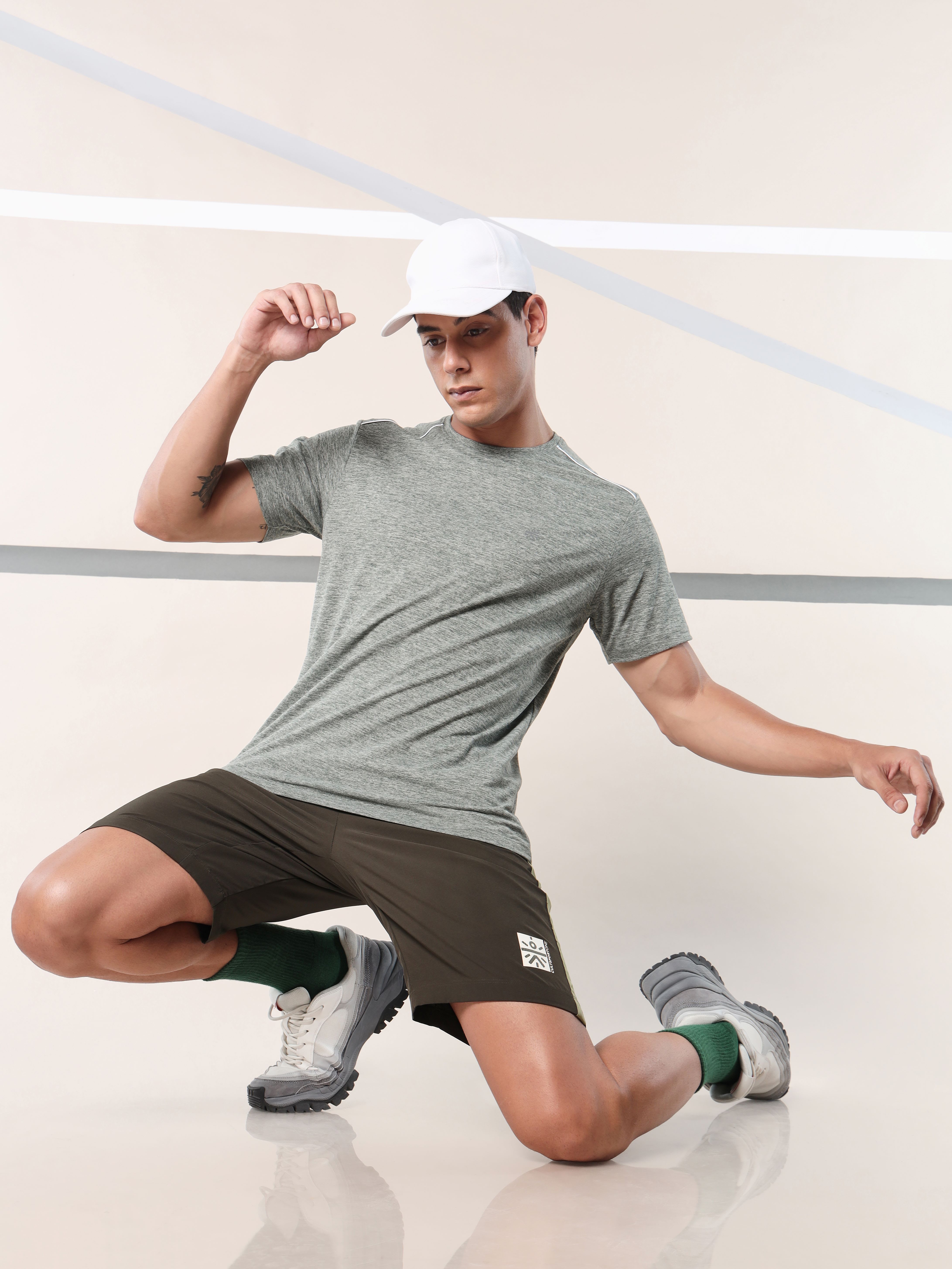 Move All Day Olive Comfortech T-shirt