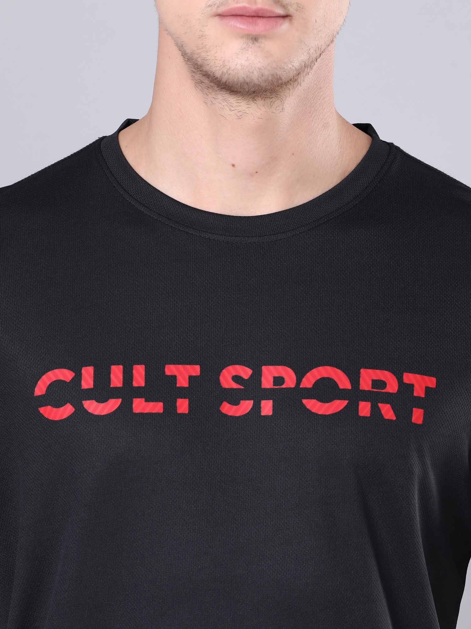 Abstract Bid Black Workout Tee