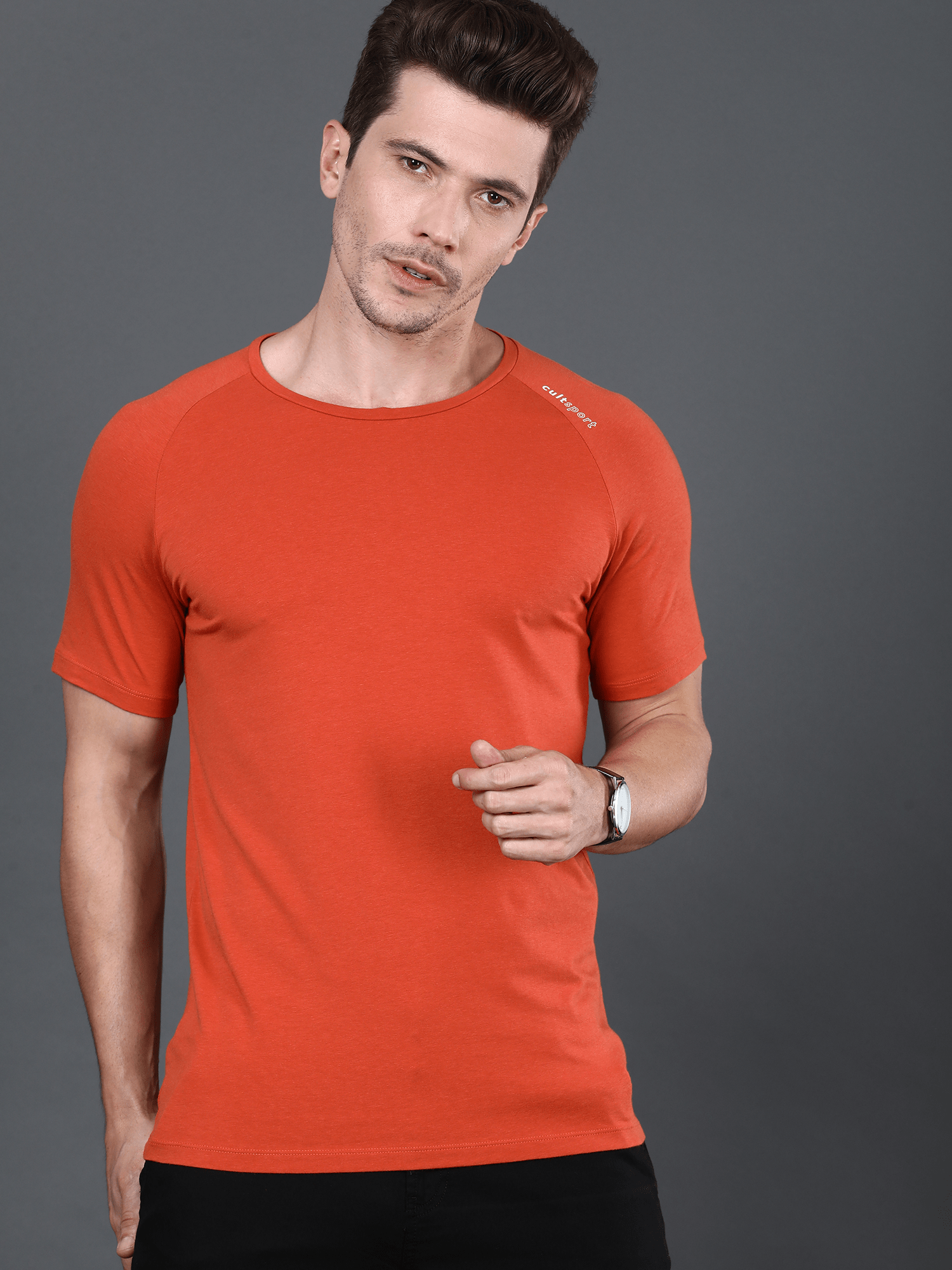 Bamboo Class Orange Casual Tee