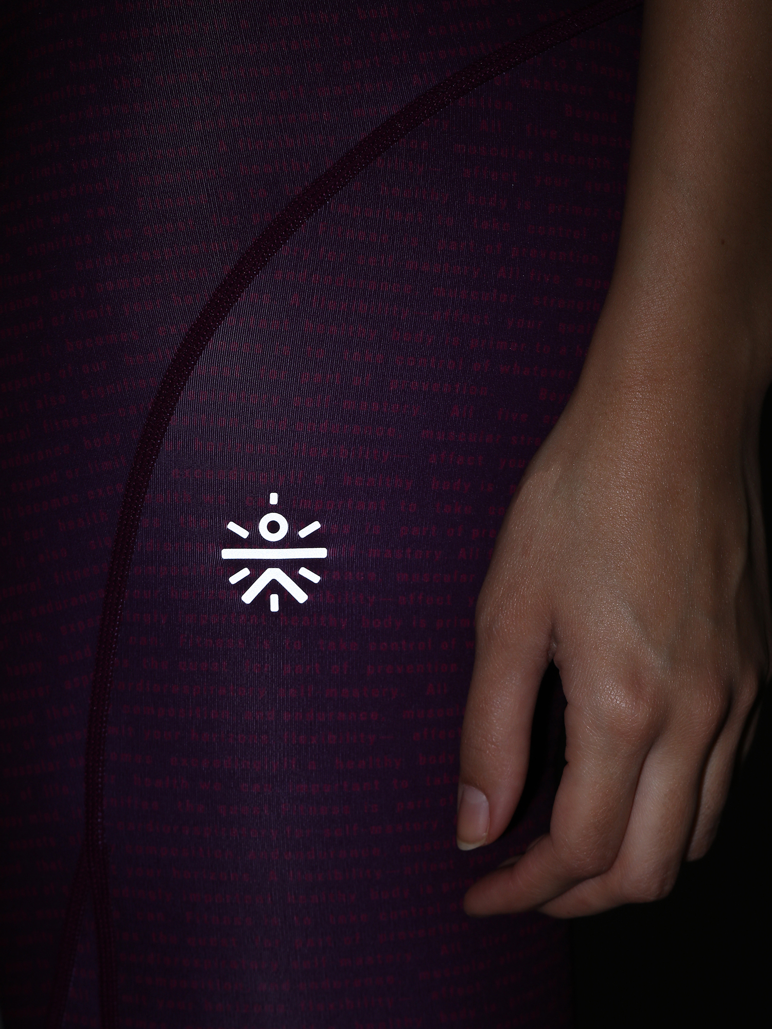 AbsoluteFit Verbatim Purple Workout Leggings