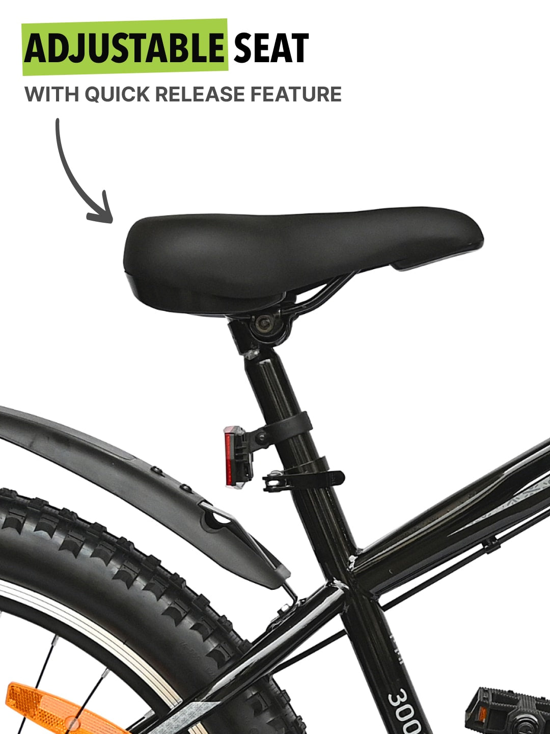 GTX30026TBLACK Steel Single Speed 26 inch Mountain Cycle, Front Suspension and Double Wall Alloy Rim,