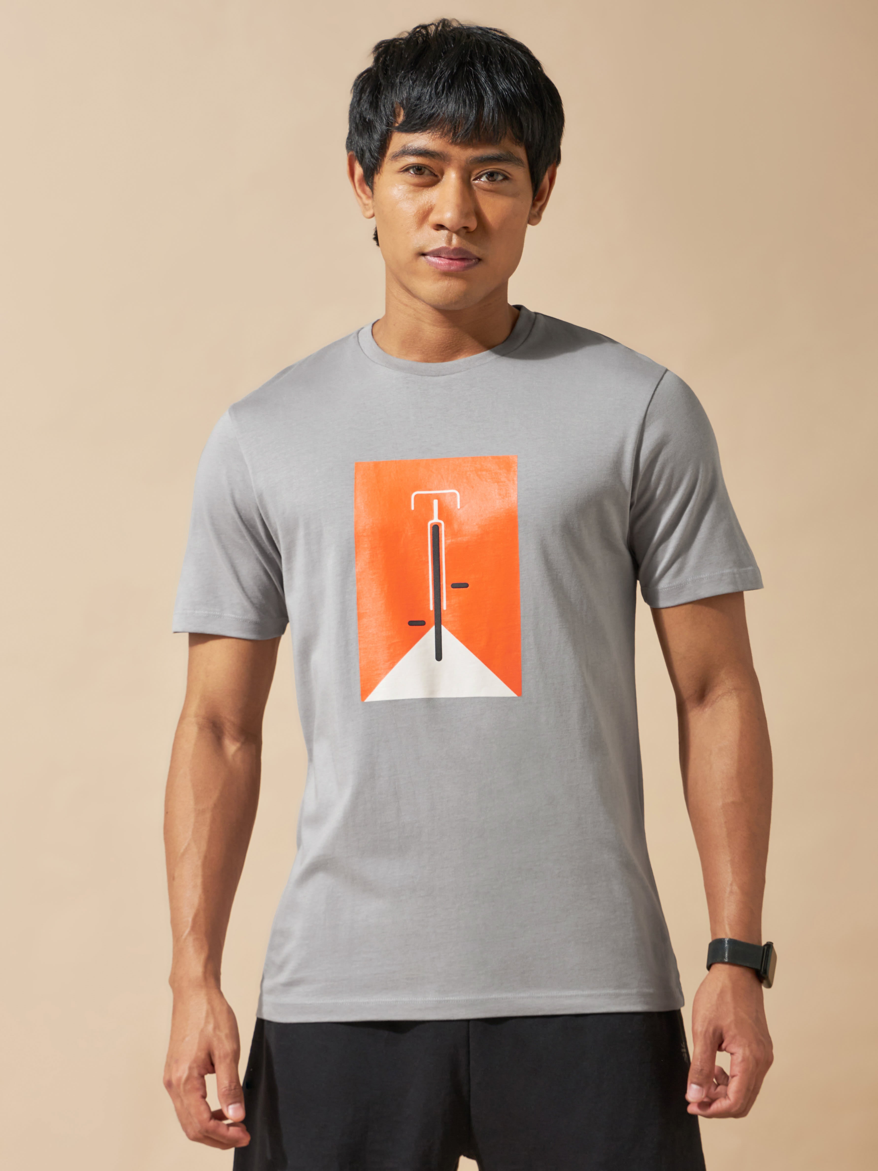 Cyclist Iconographic Print T-shirt