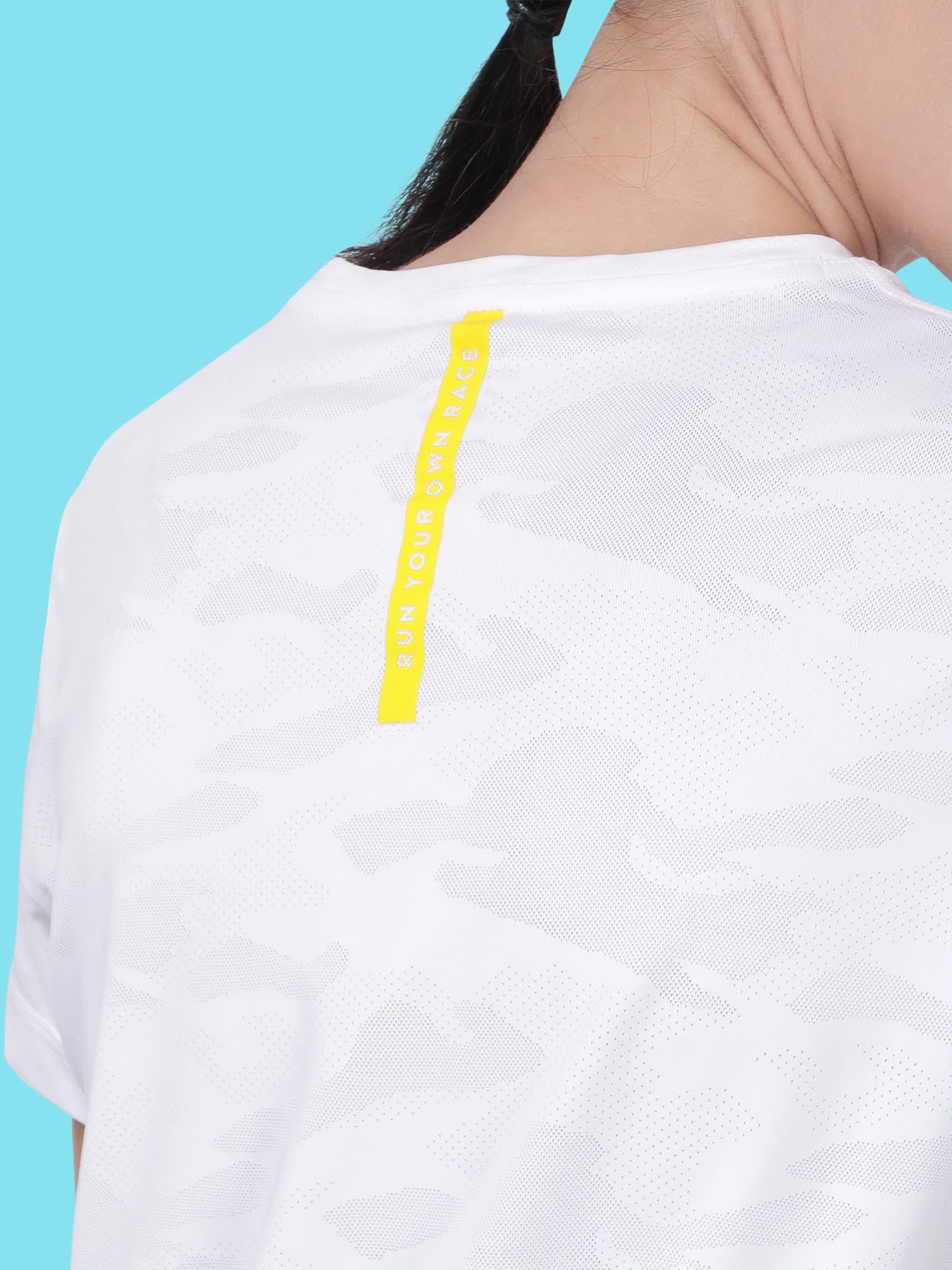 Vital Air White Camo Running Relaxed Tee