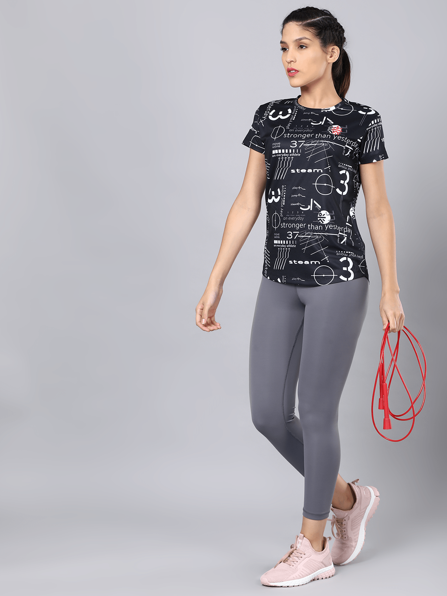 Code Motto Black Workout Tee