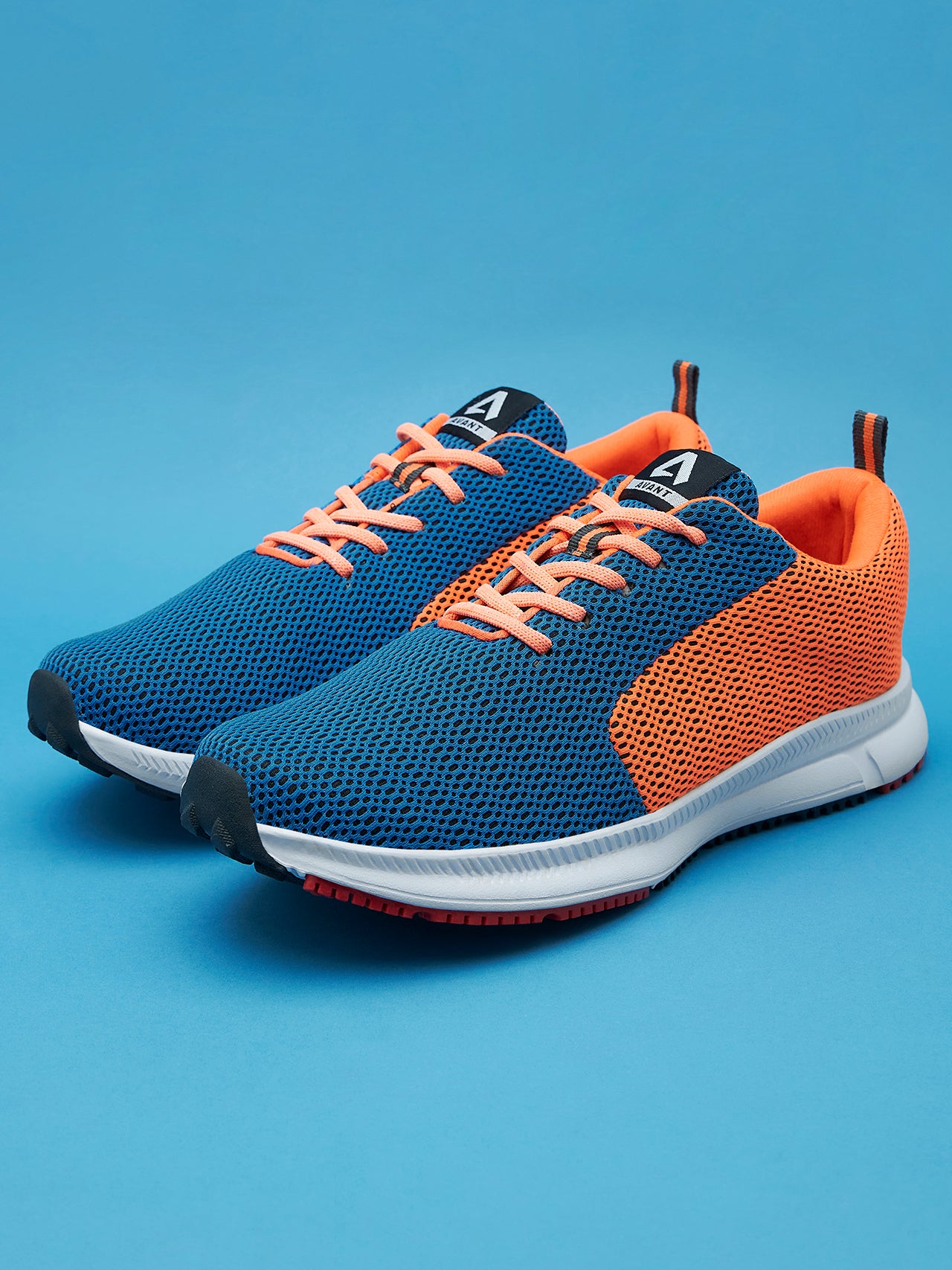 Avant Men's Lightweight Running & Walking Shoes - Navy/Orange