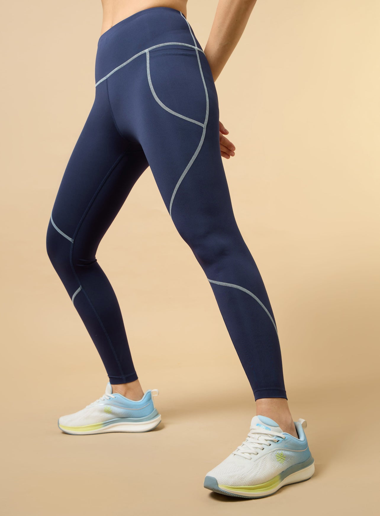Women's Navy True Performance Sculpted COMFlex Tights