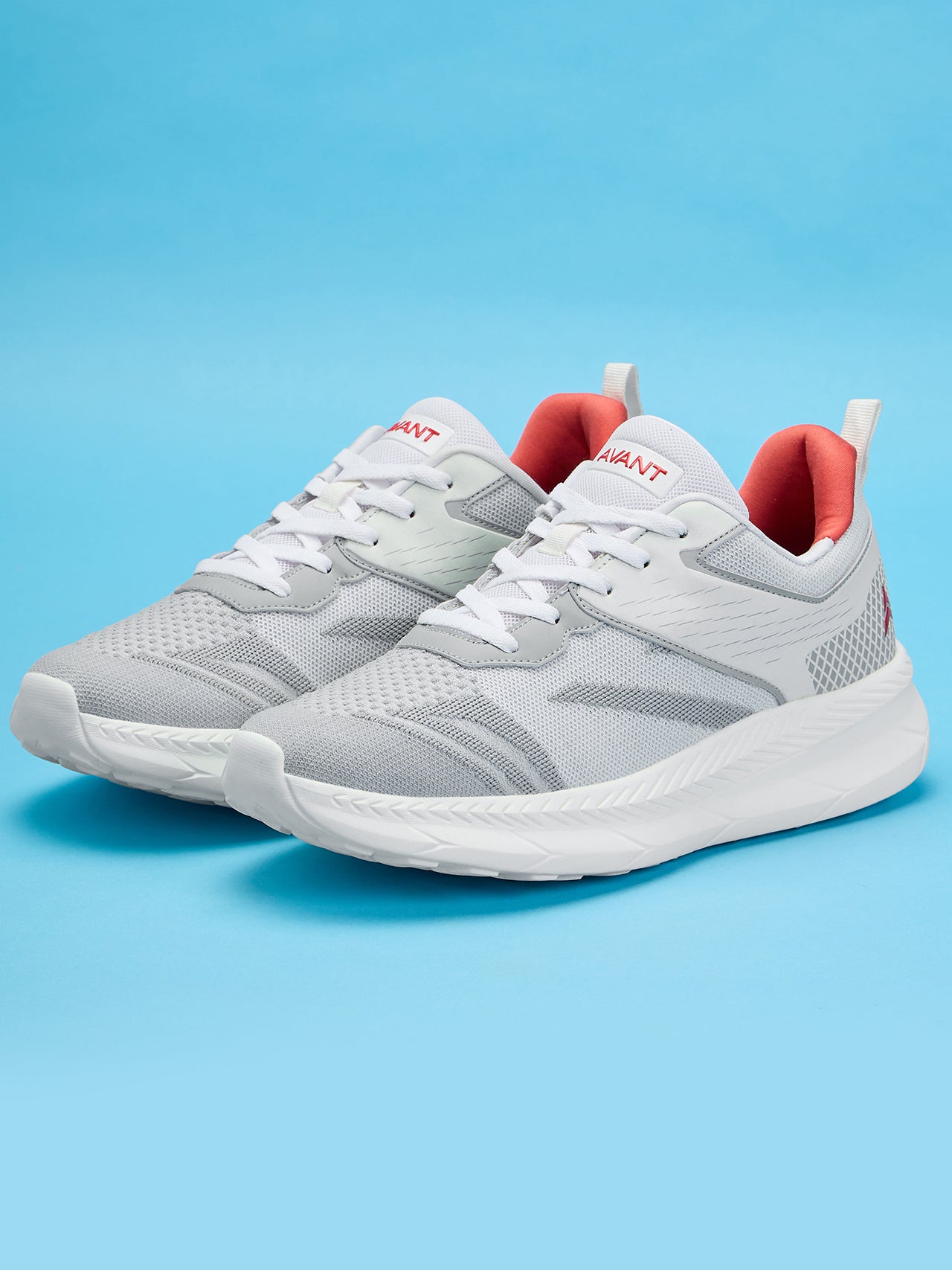 Avant Men's Strides Walking and Training Shoes-Grey/White