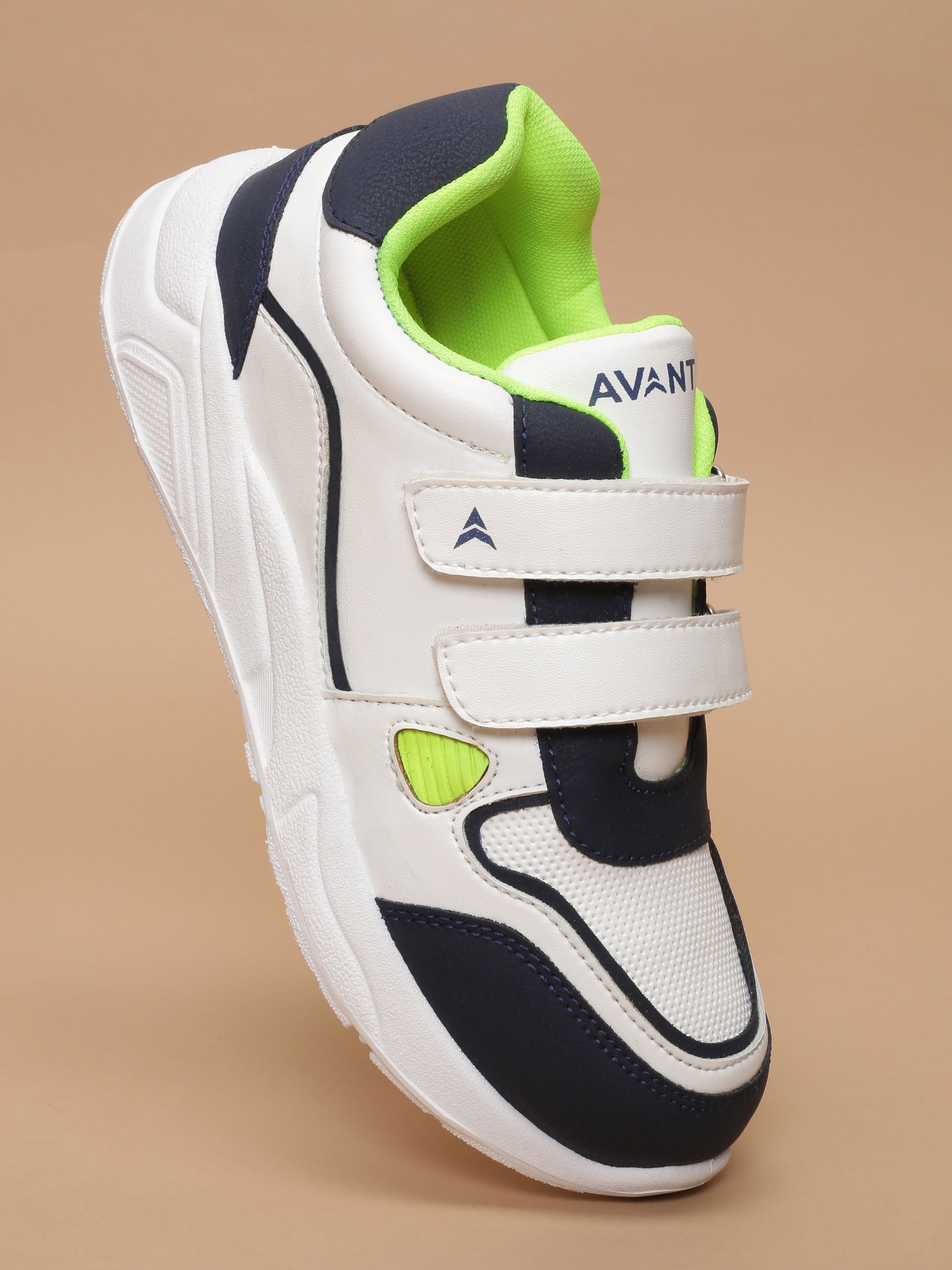 Avant Kids TurboTots Sneaker - White/Navy Blue