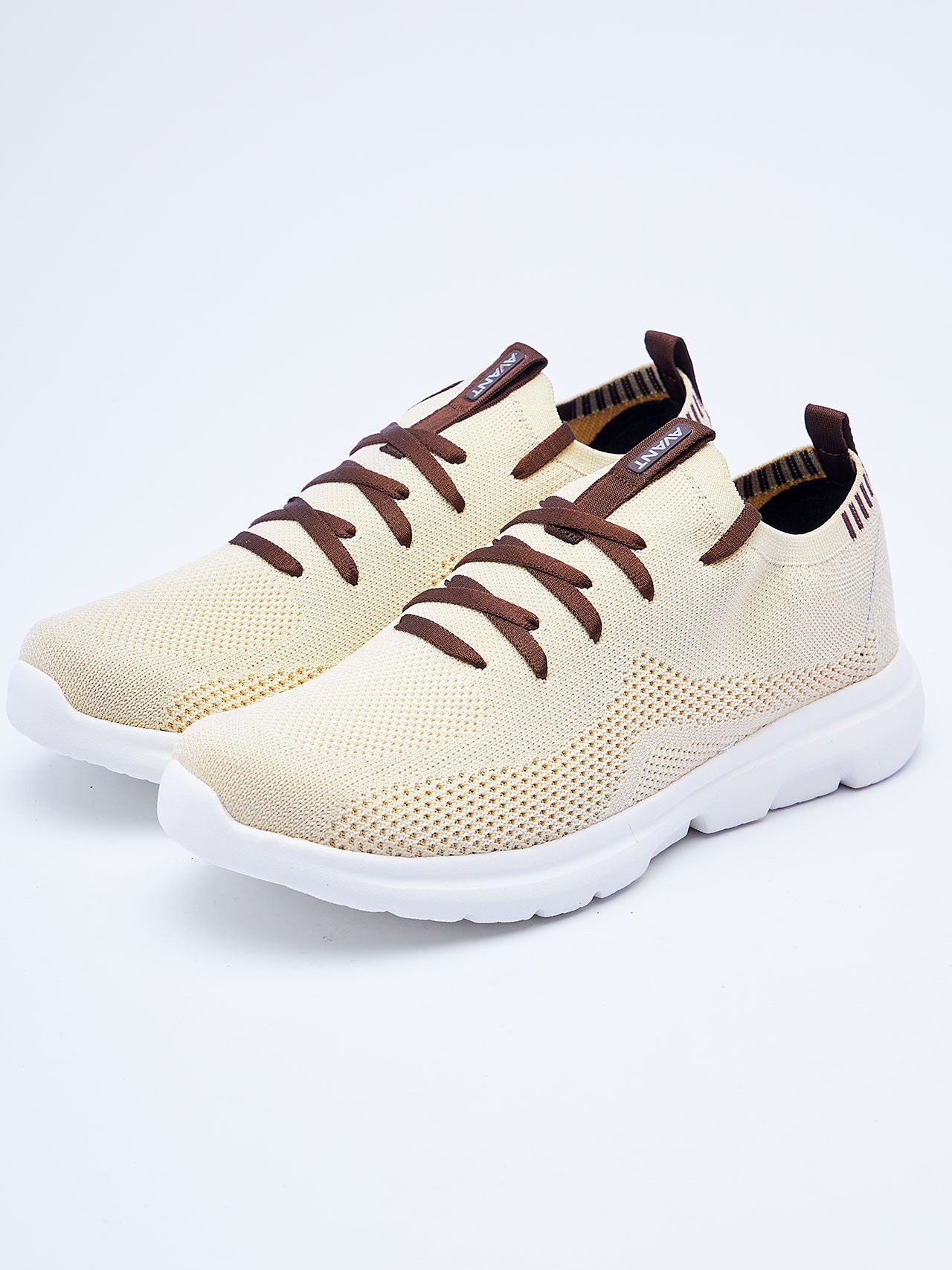 Avant Men's Everglide Running Shoes-Cream