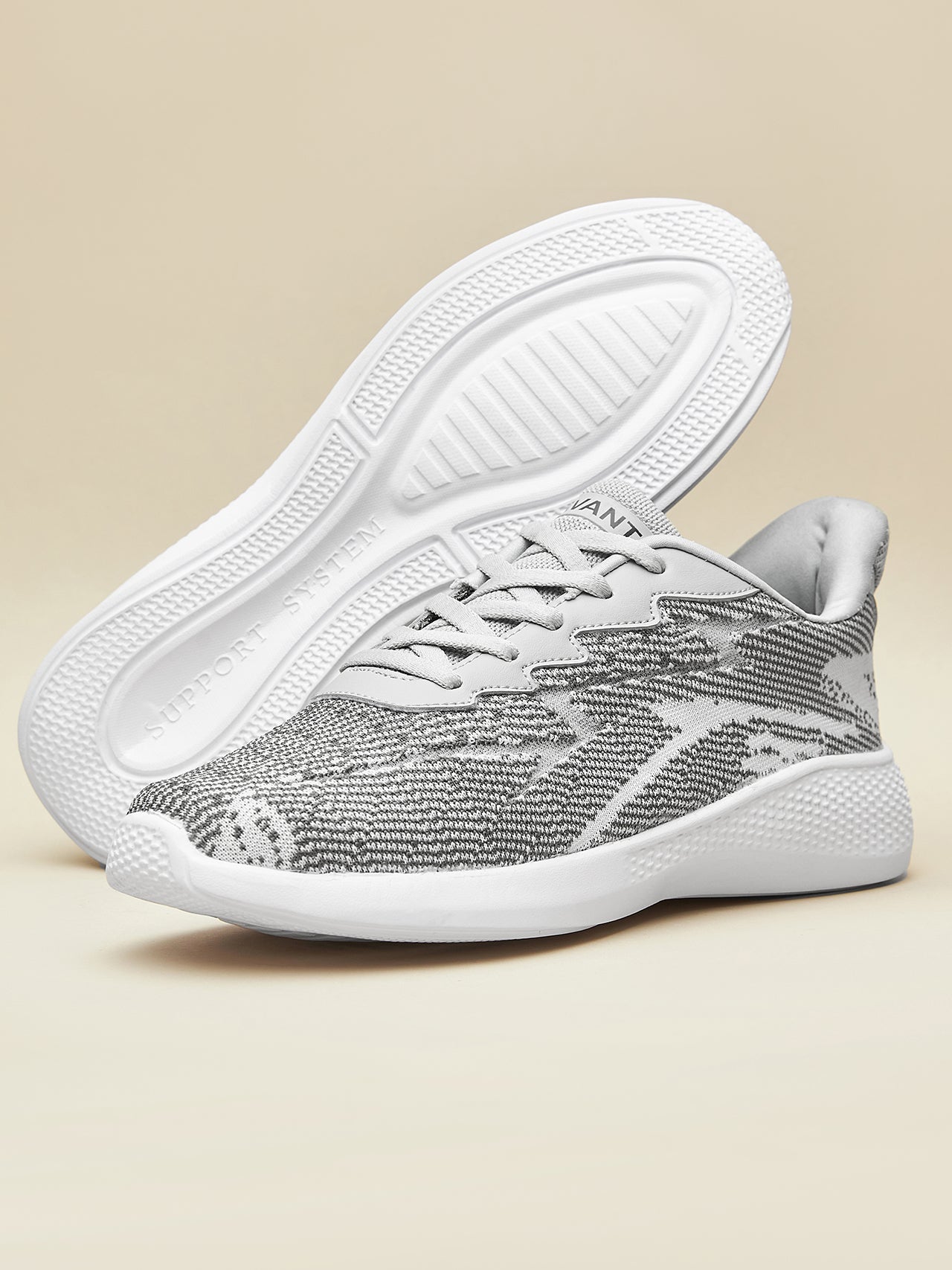 Avant Men's Classic Knitted Walking Shoes- Beige