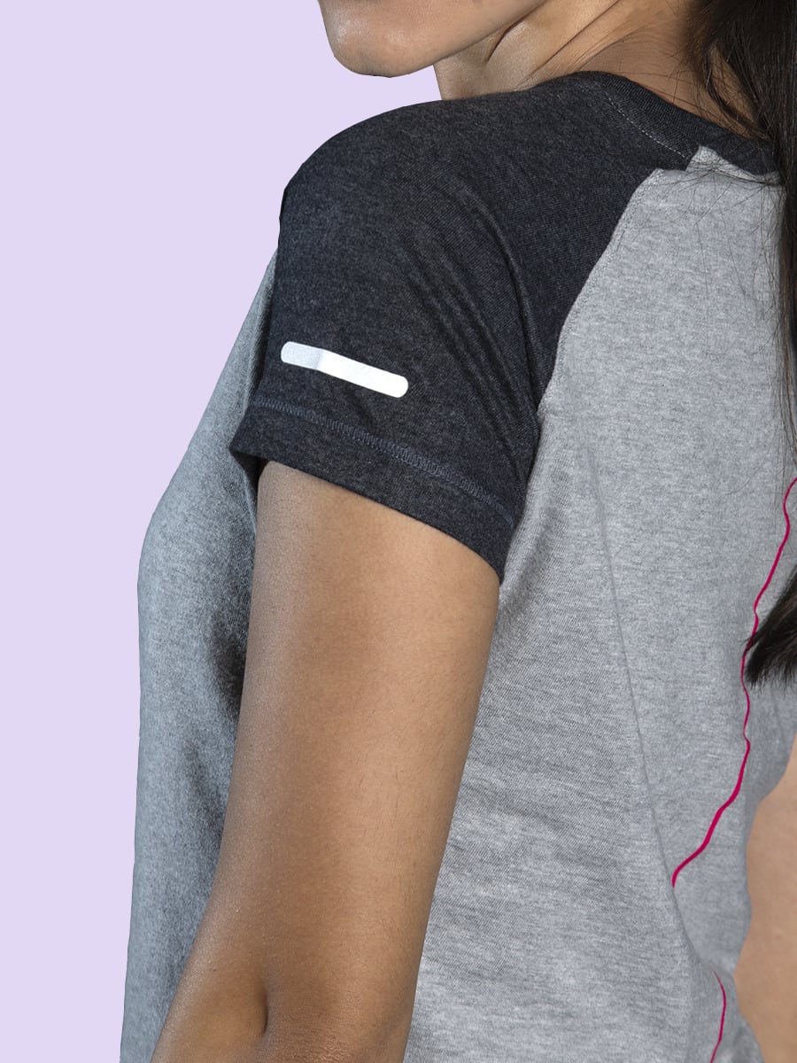 Women Vital Grey Snug Top