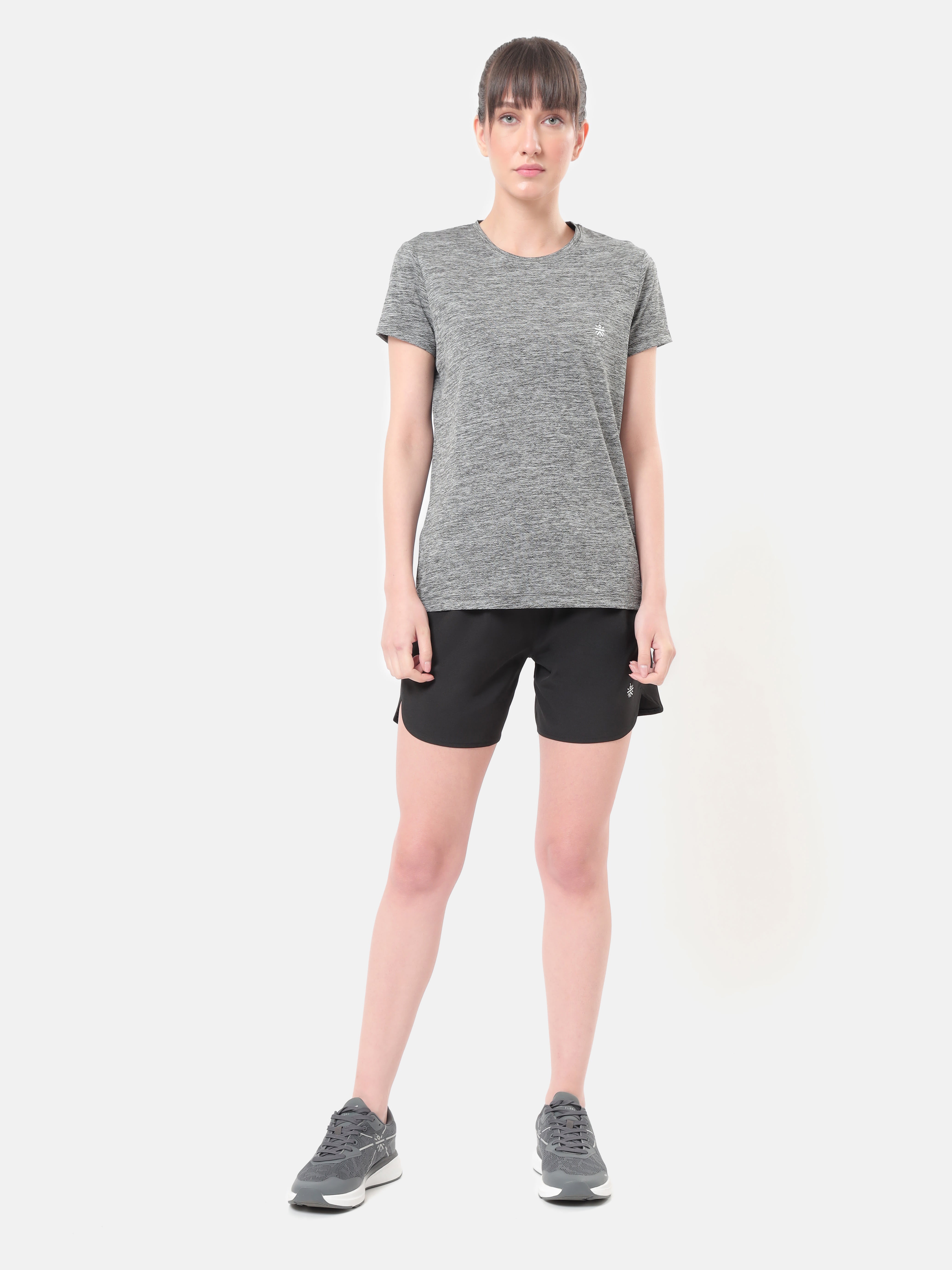 Pack of 2 Solid Shorts with Curved Hem