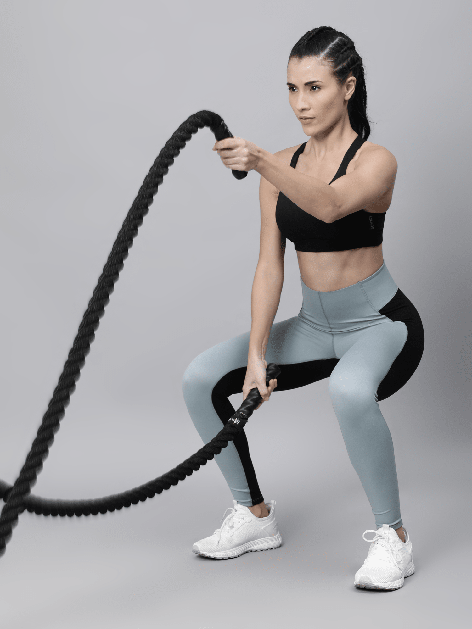 AbsoluteFit Enhance Black+Mint Workout Leggings