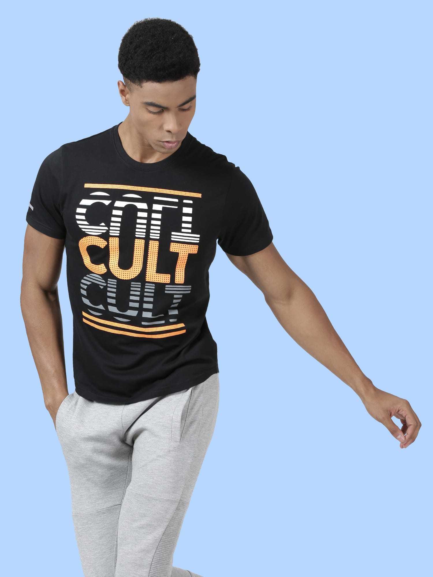 Signature Upside Down Black Gym Tee