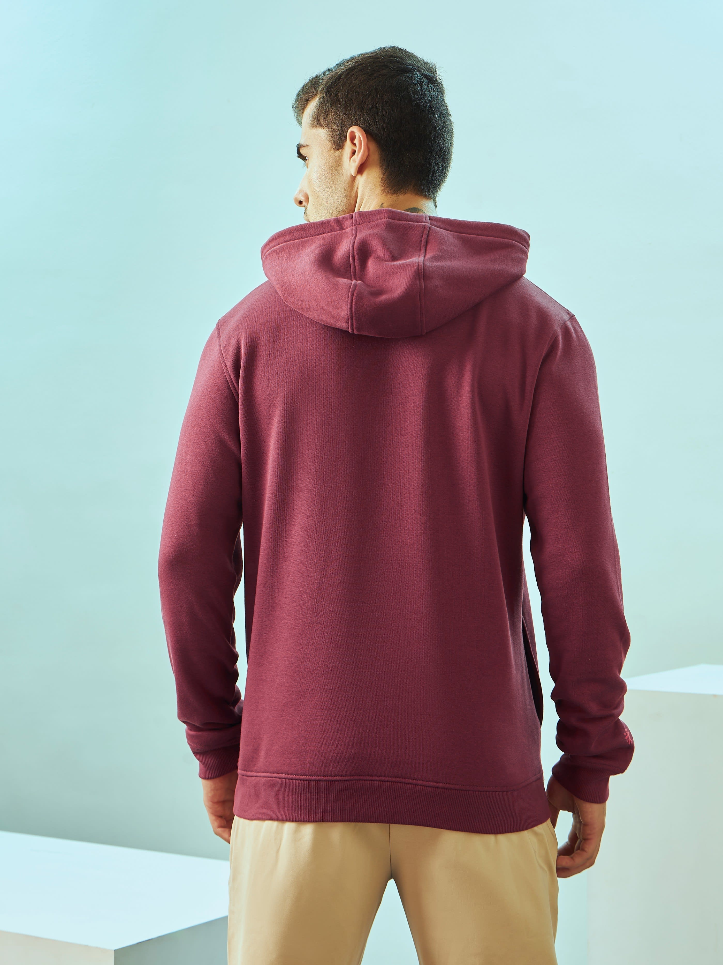 Hooded Sweatshirt with Slit Pockets