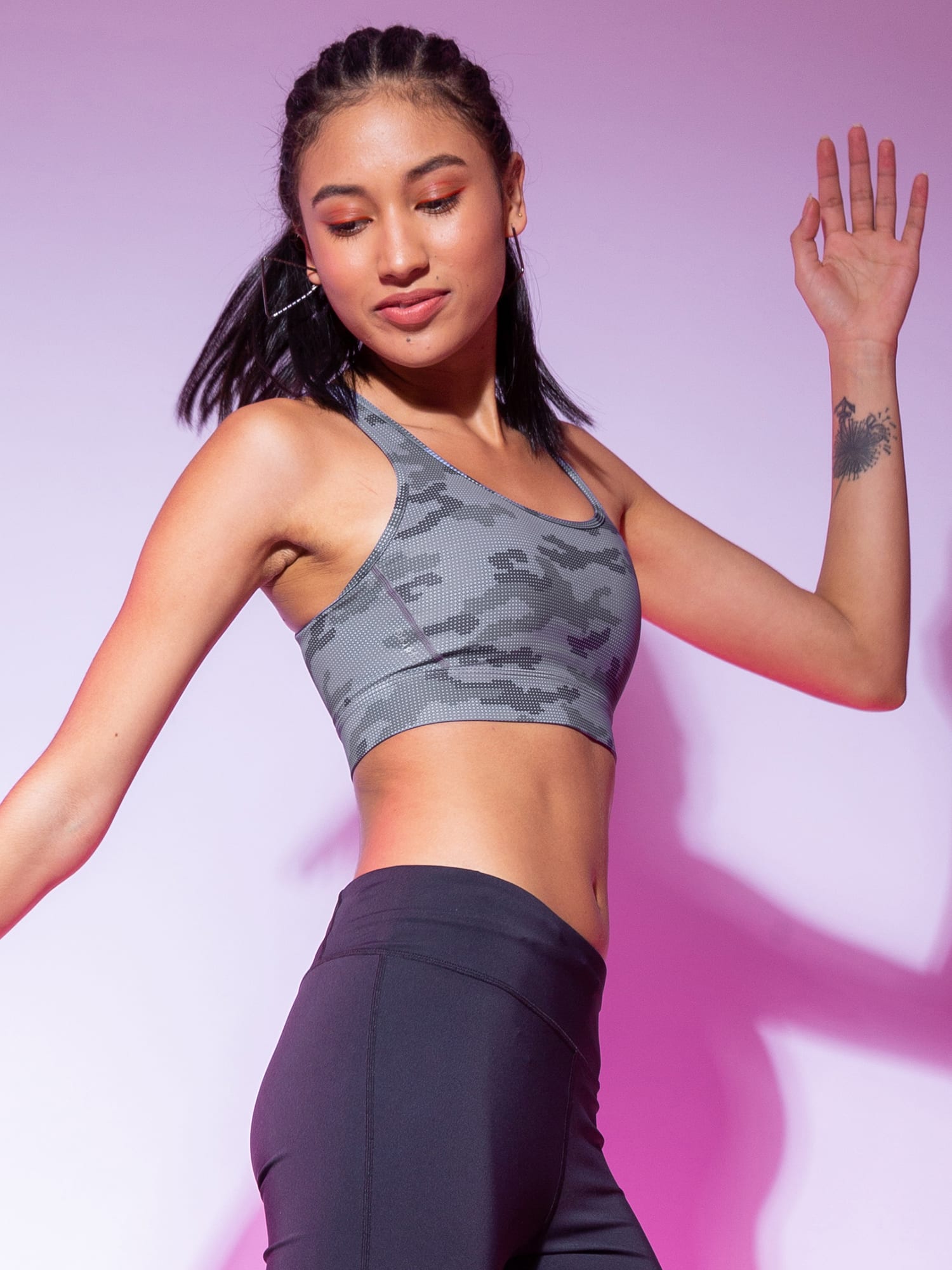 Camo Print Sports Bra