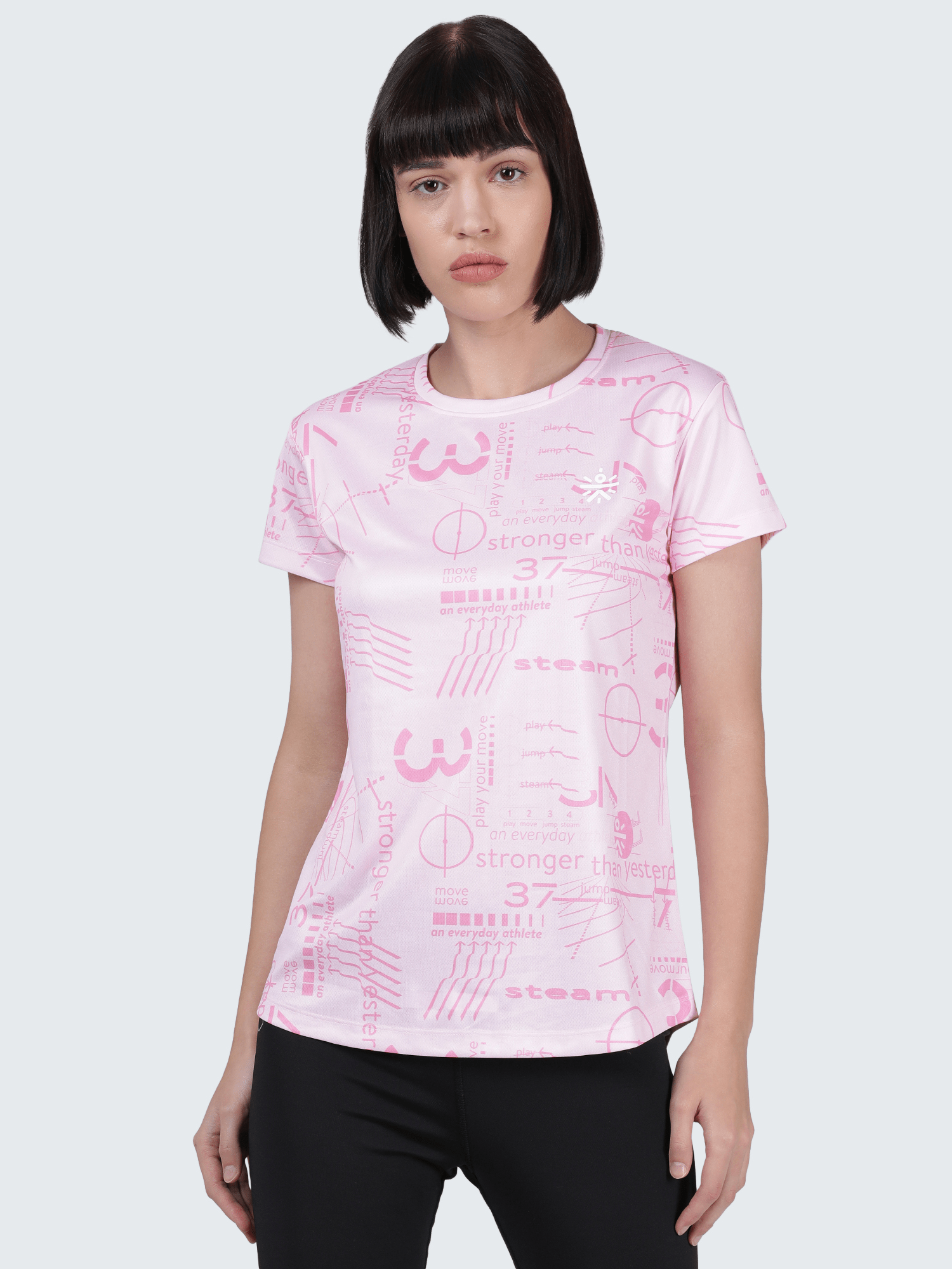Code Hiero Pink Gym Tee