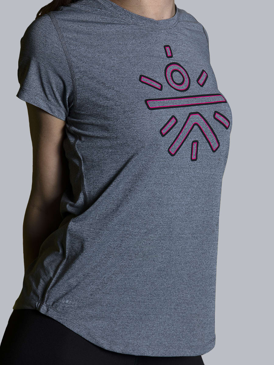 Women Grey Insignia Signature Tee