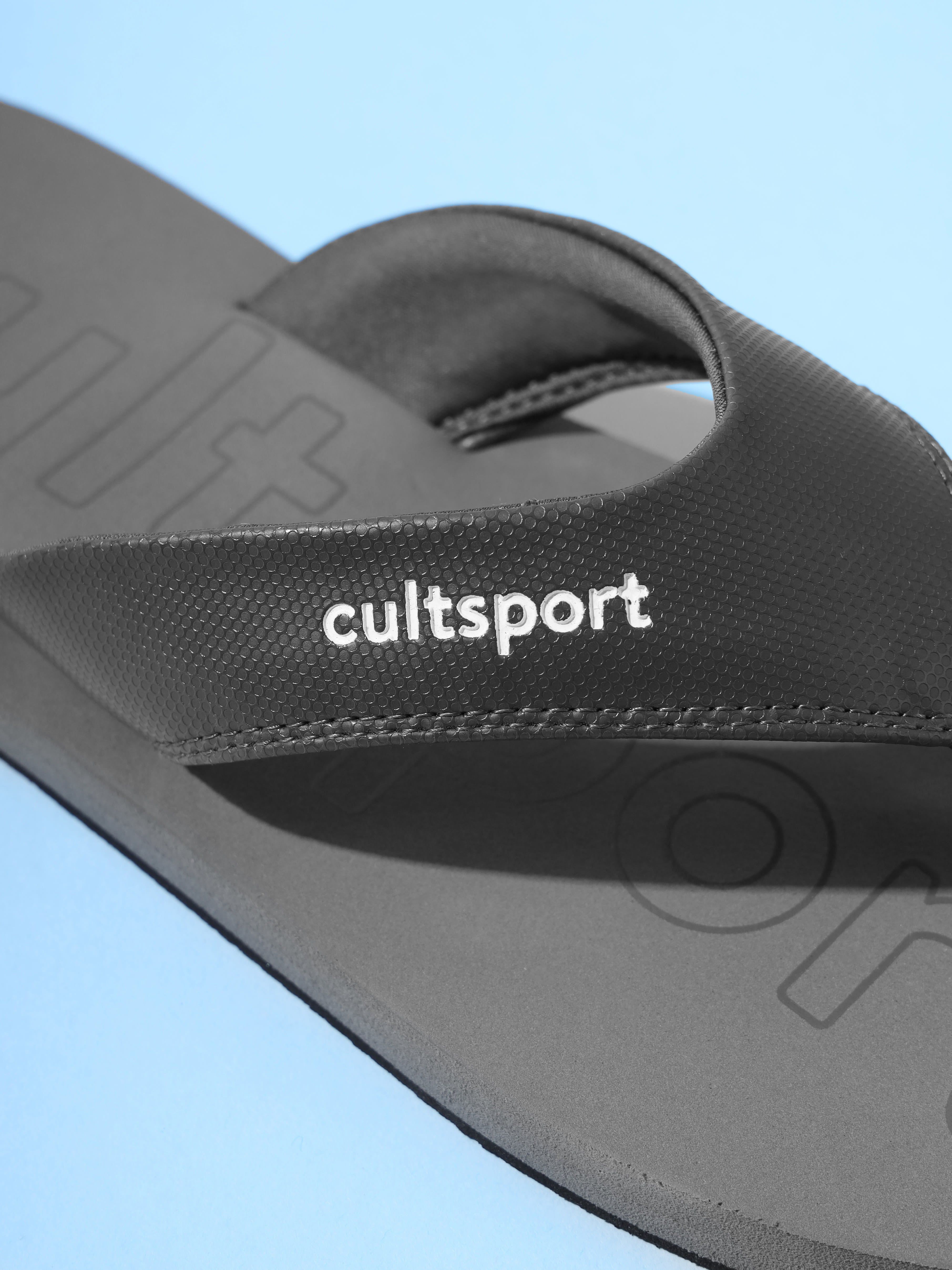 cult Glide Sweat Absorbing EVA Flip Flops - Dark Grey