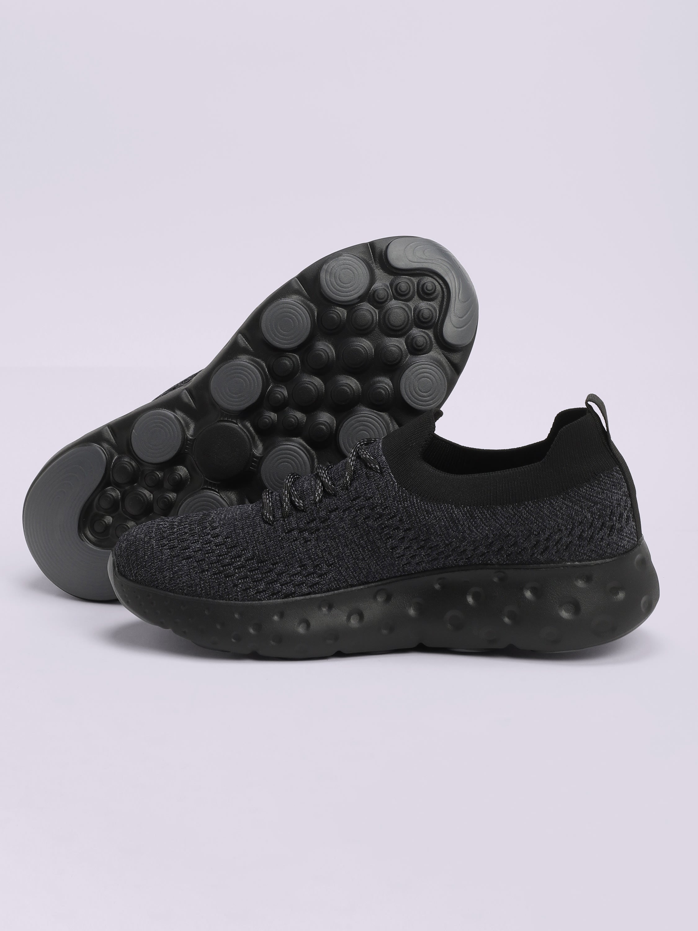 cult EZ+ Plush Men's Walking Shoes - Black/Grey