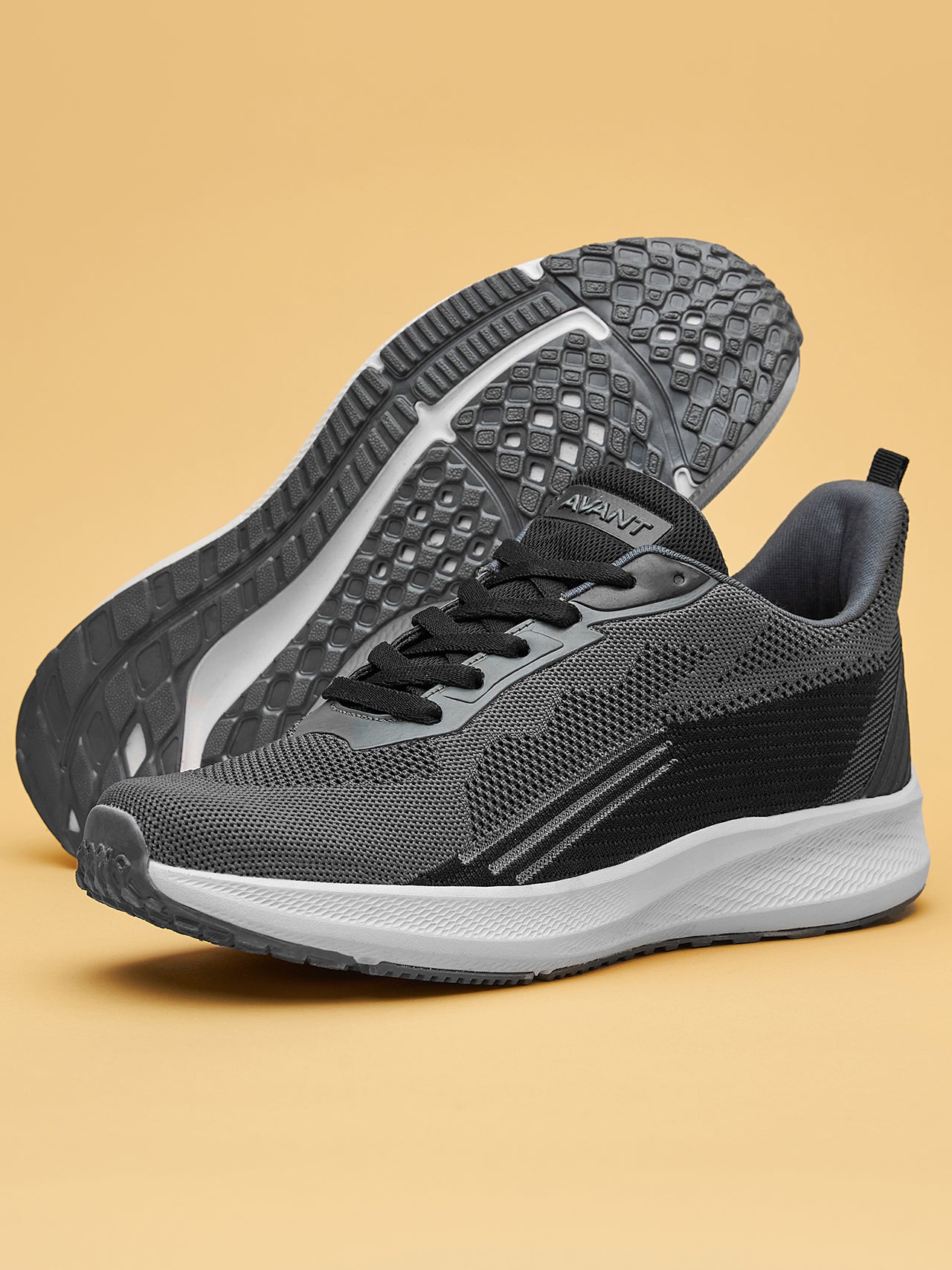 Avant Men's UltraBoom Running and Training shoes-D.Grey