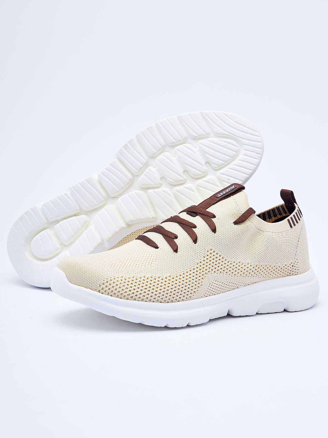 Avant Men's Everglide Running Shoes-Cream