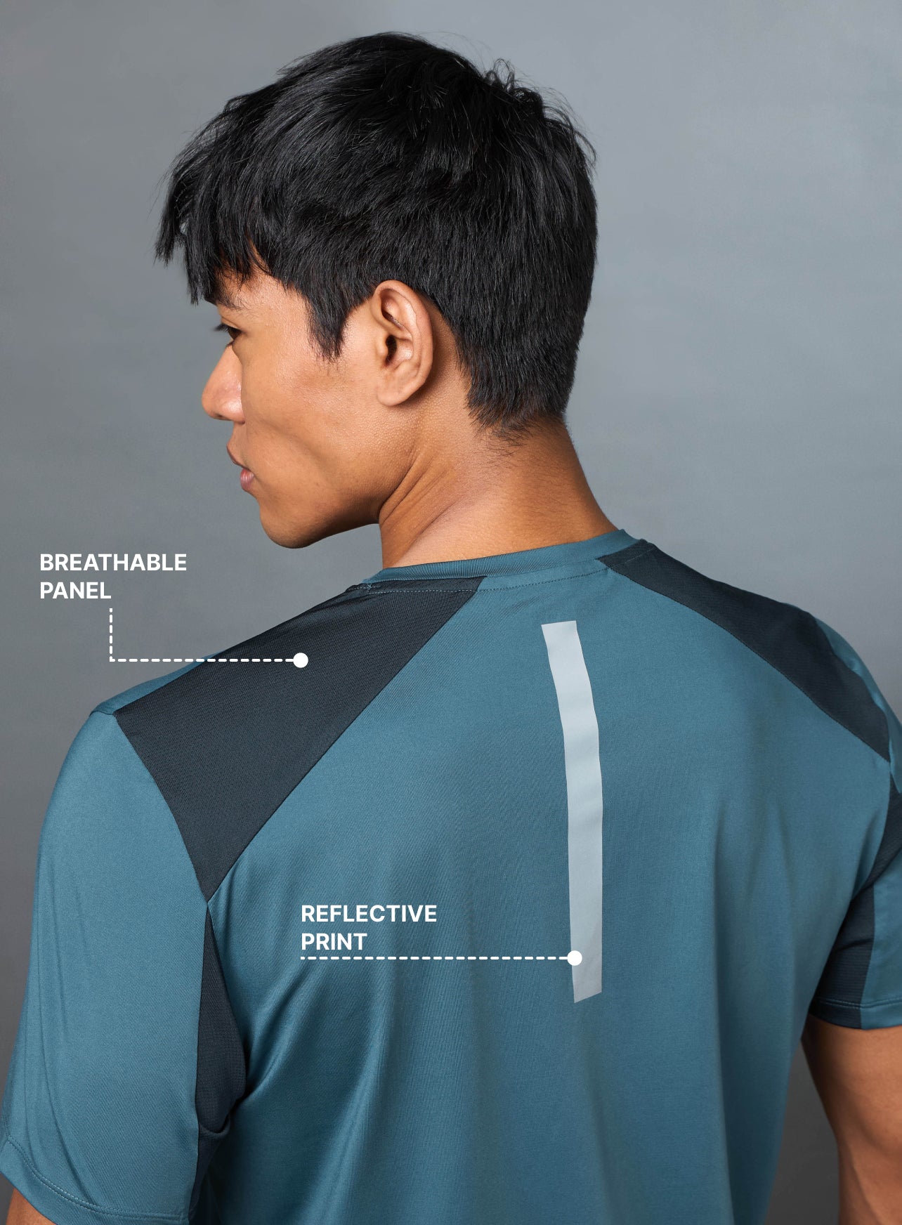 Men's Night Jogger Blue T-shirt