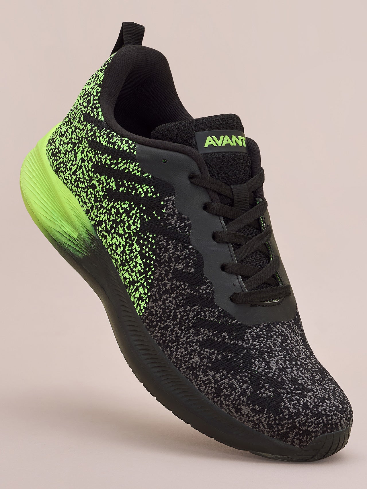 Avant Men's Pebble Running Shoes - Black/Green