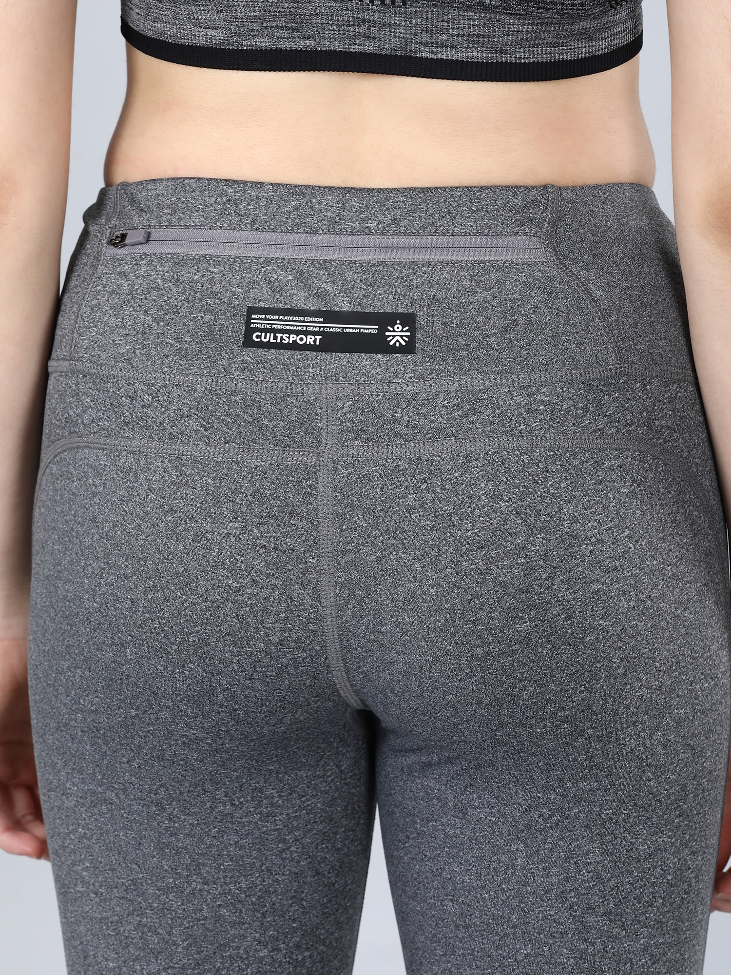 Absolute Fit Challenge  Grey Grindle Workout Leggings