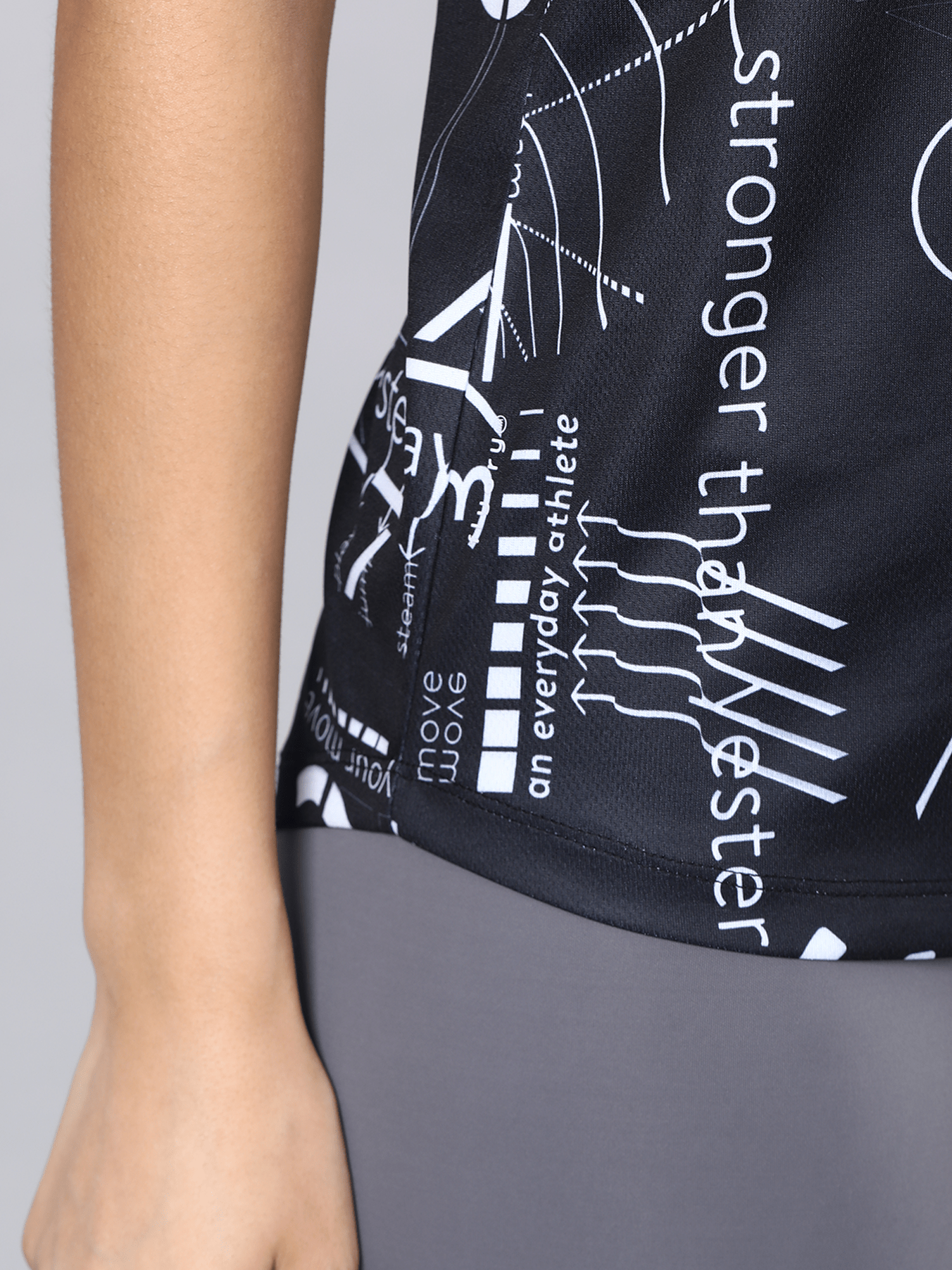 Code Motto Black Workout Tee