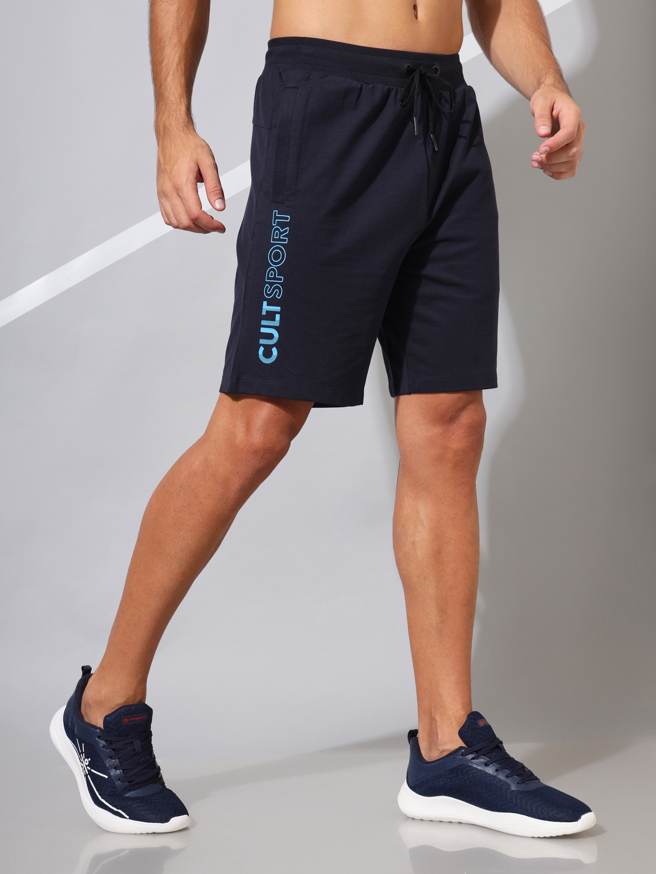 Comfort Solid Shorts with Tonal Print