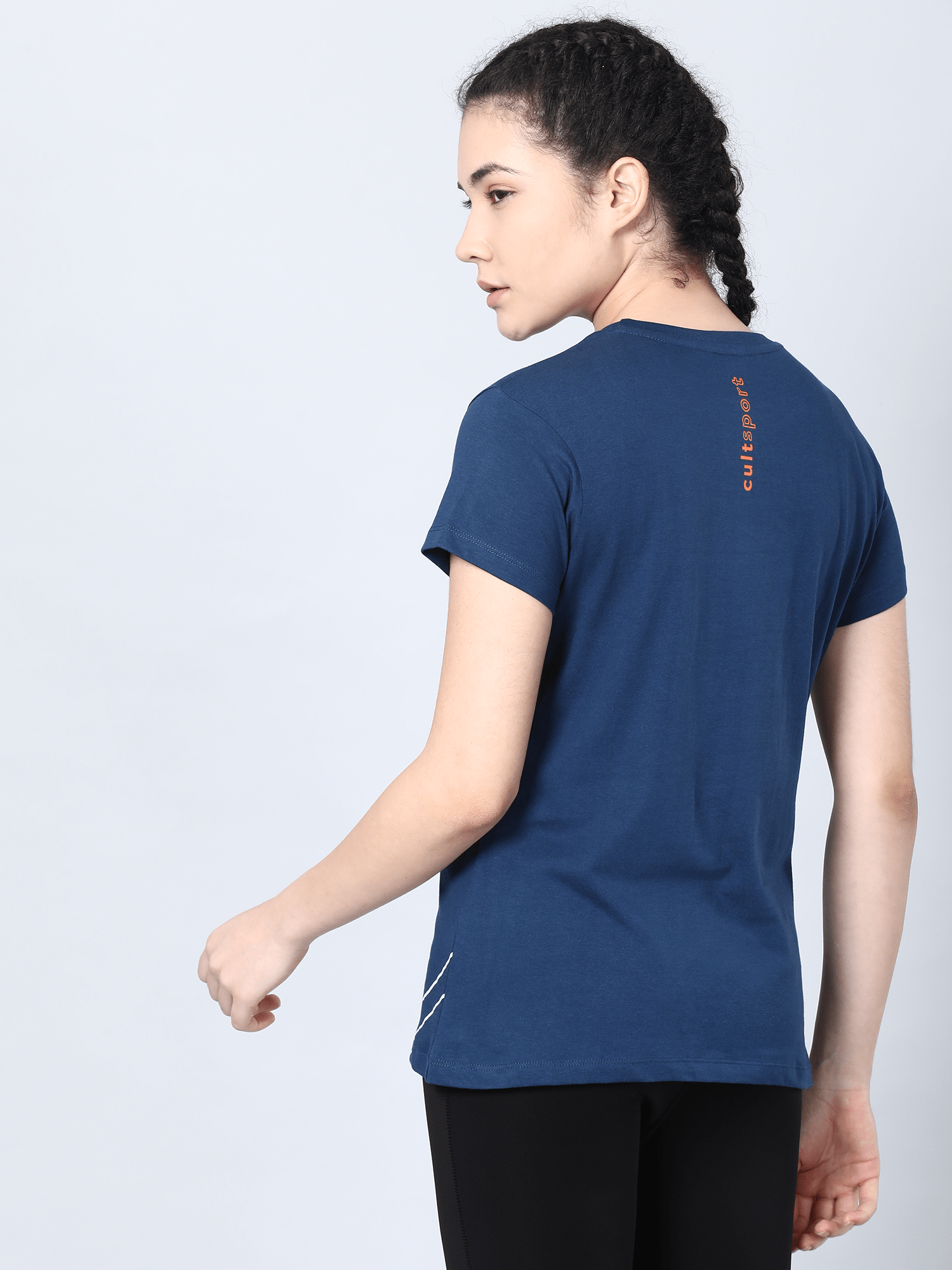 Everydays Tick Blue Cotton Tee