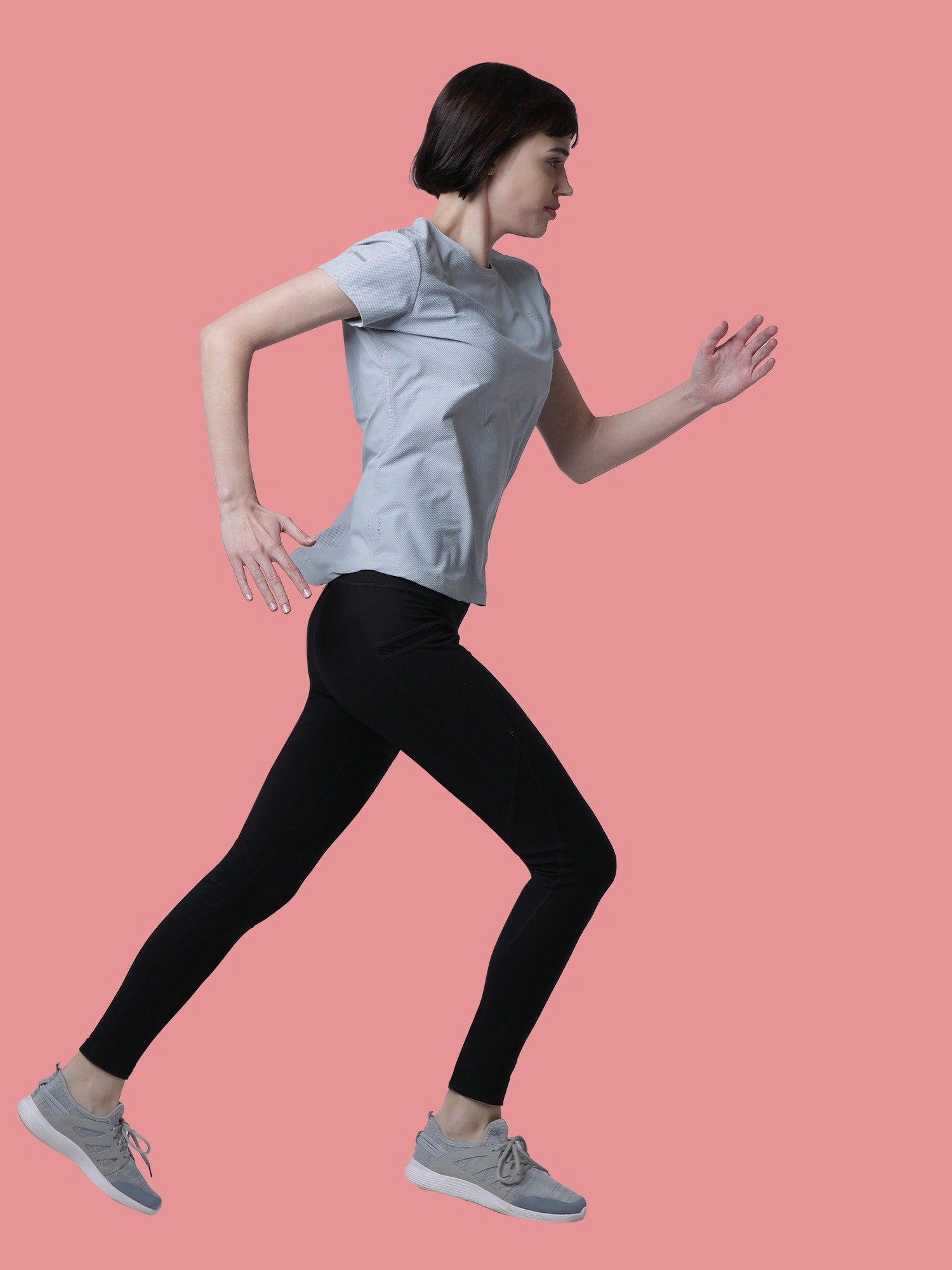 Vital Push Grey Training Slim Tee