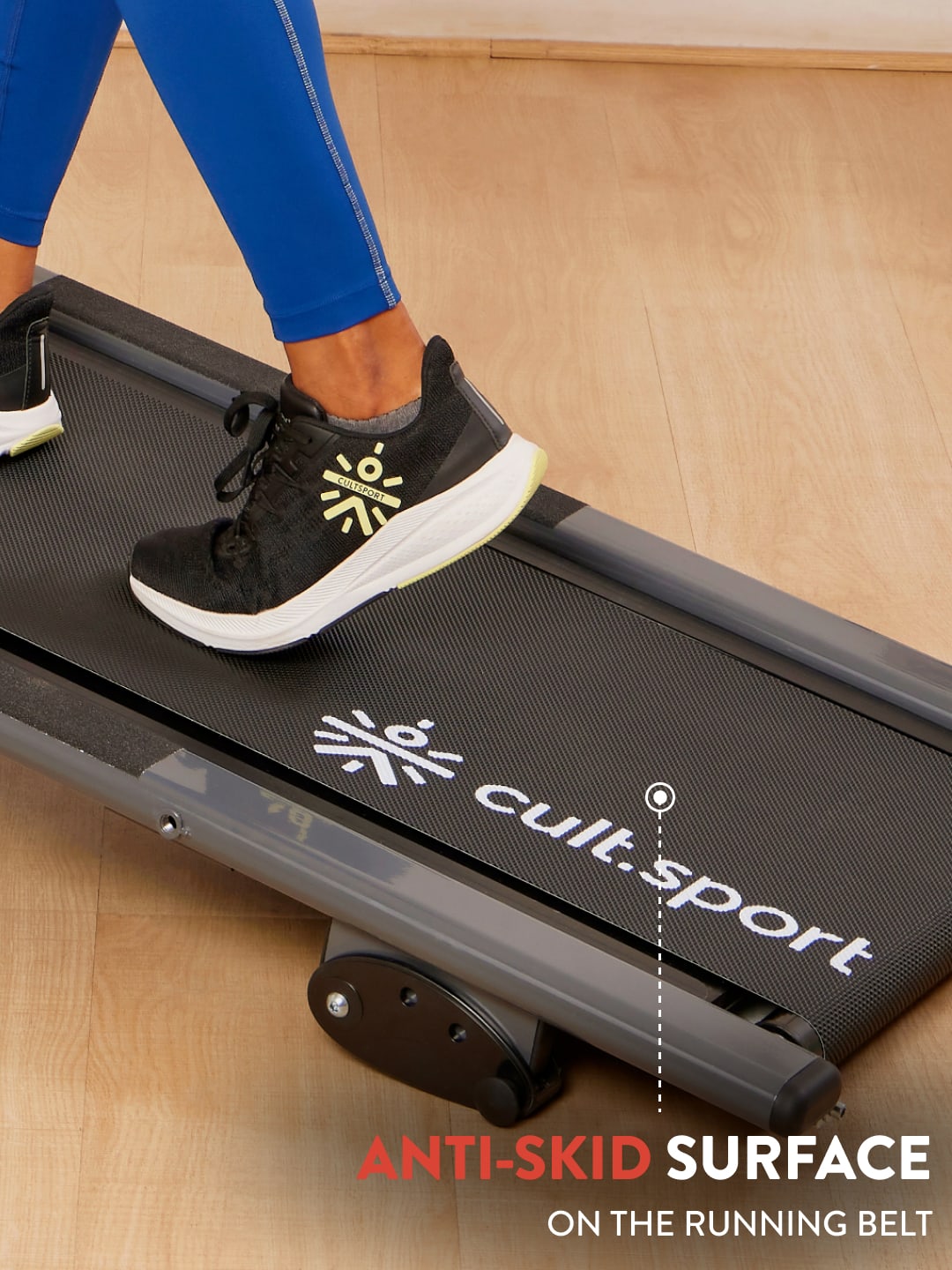 FK90 Manual Treadmill with LED Display | Max Weight-110kg (with 6 Months extended warranty)