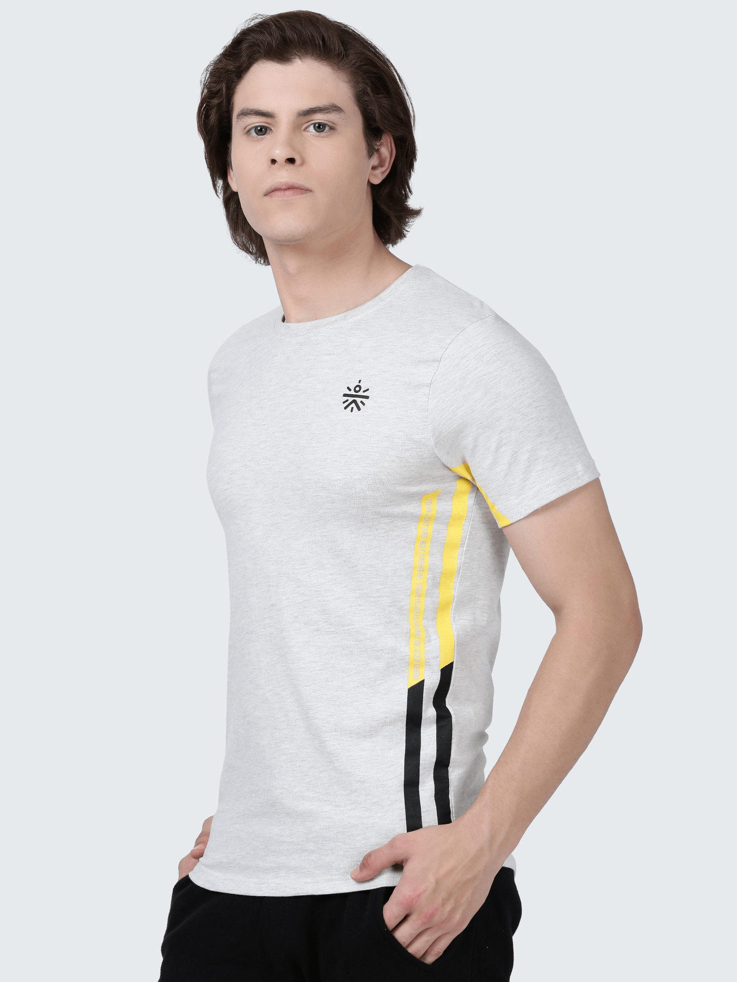 Signature CULT  Ecru melange Workout Tee