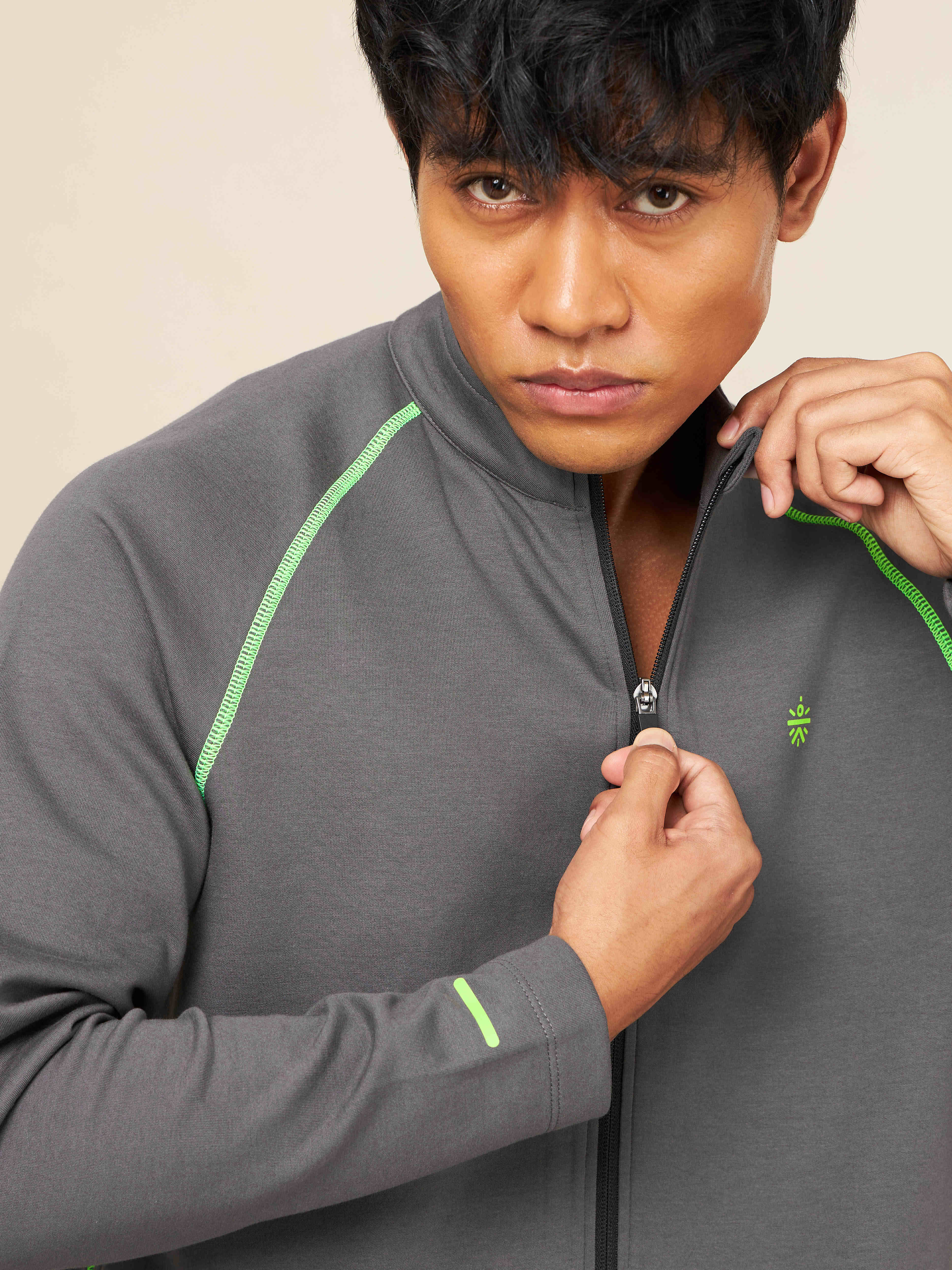 Dark Grey Power Up Training Jacket