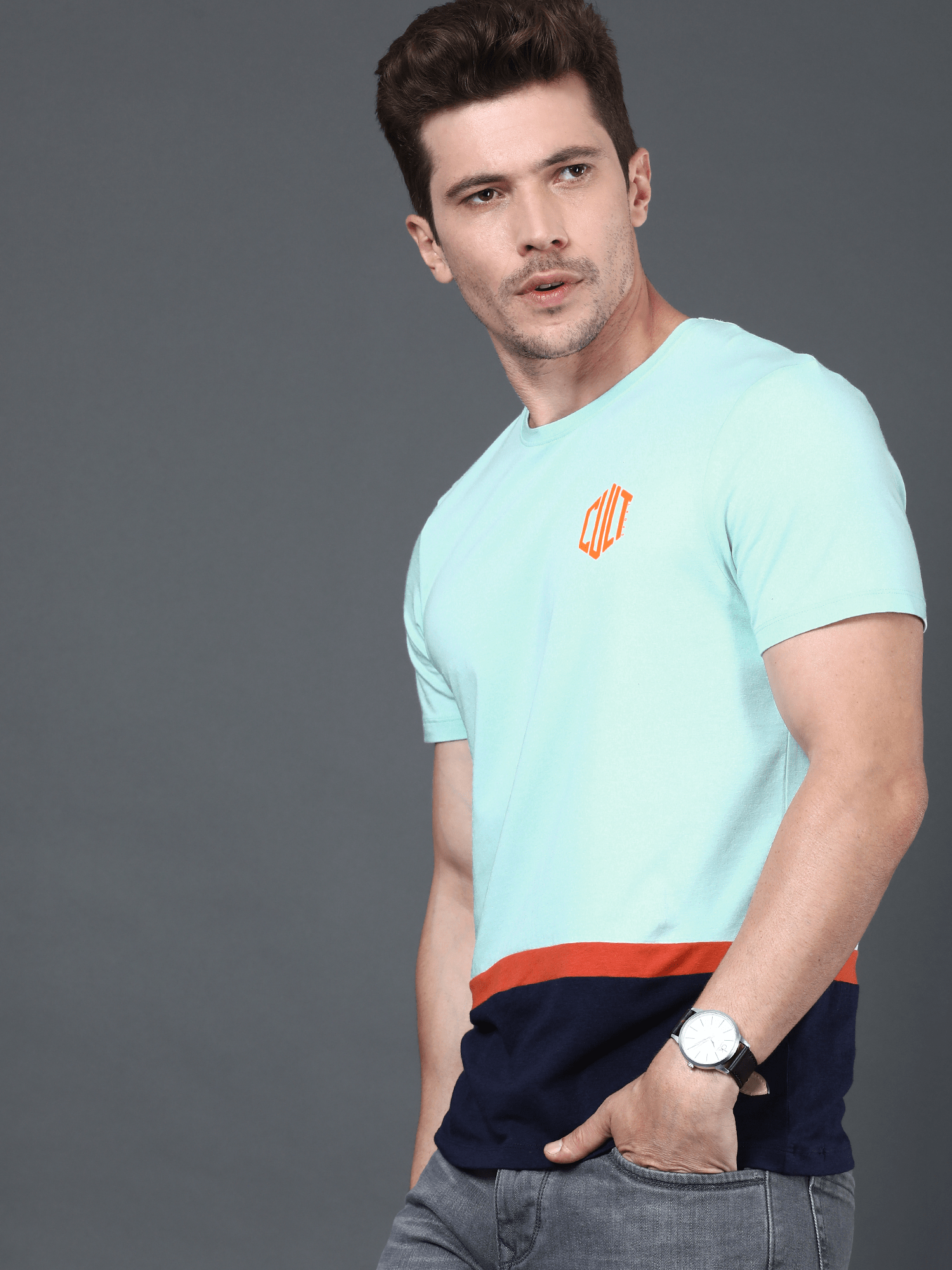 Bamboo Cloud Ice Blue Casual Tee