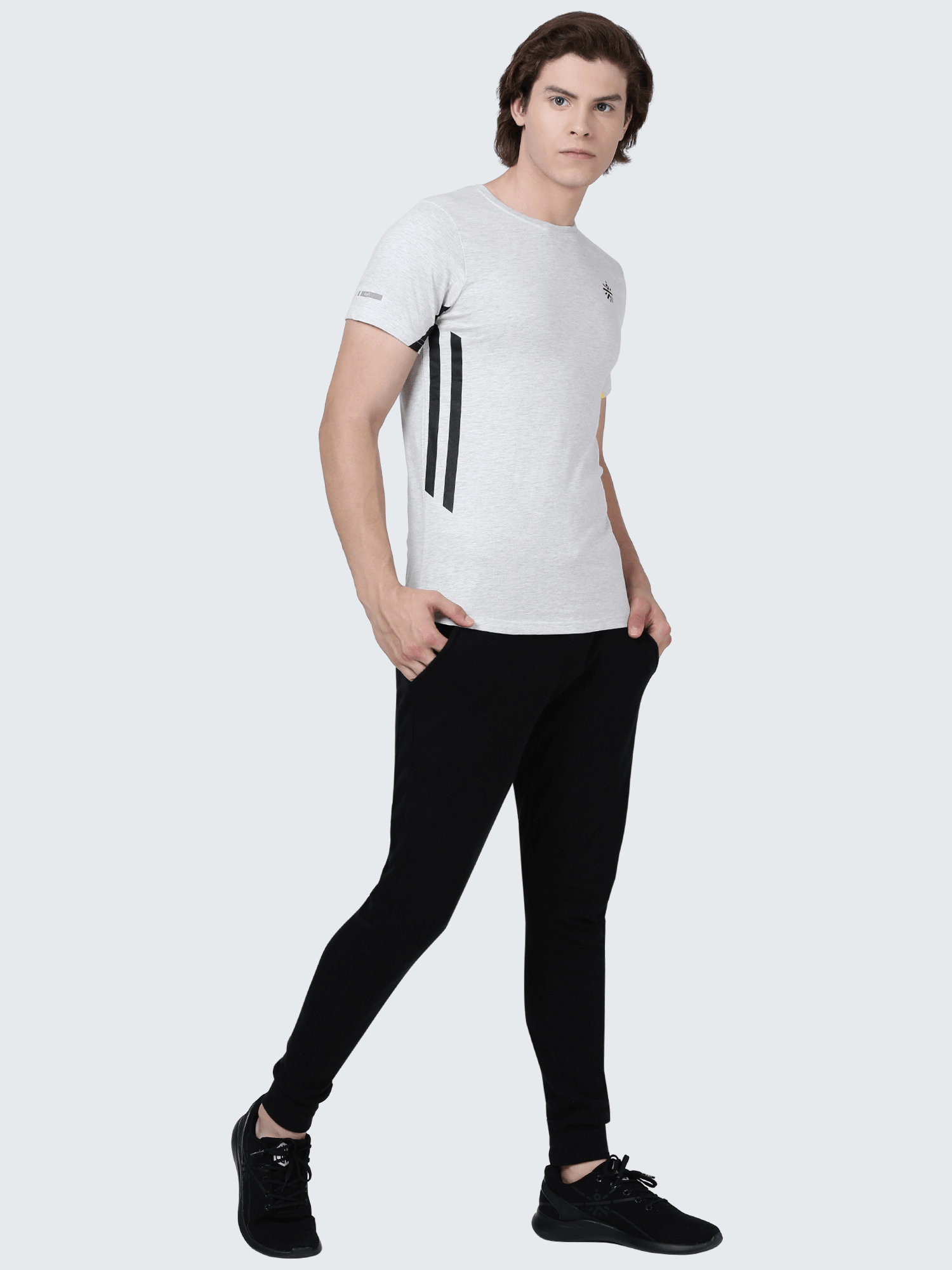 Signature CULT  Ecru melange Workout Tee