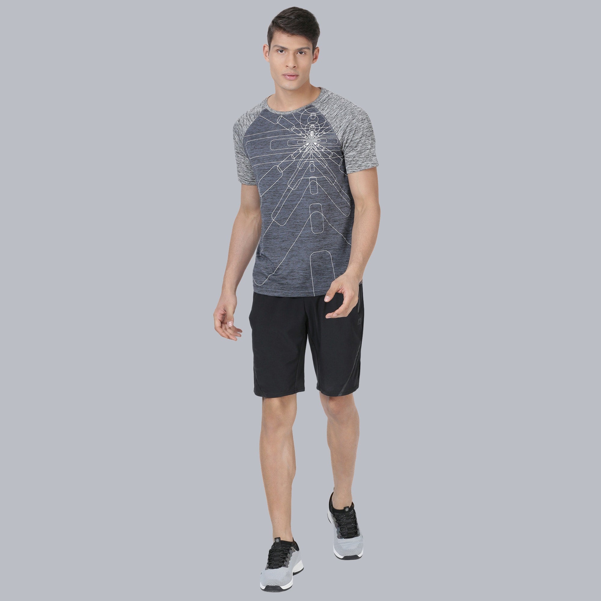 Iconic 2-tone Grey Running Tee