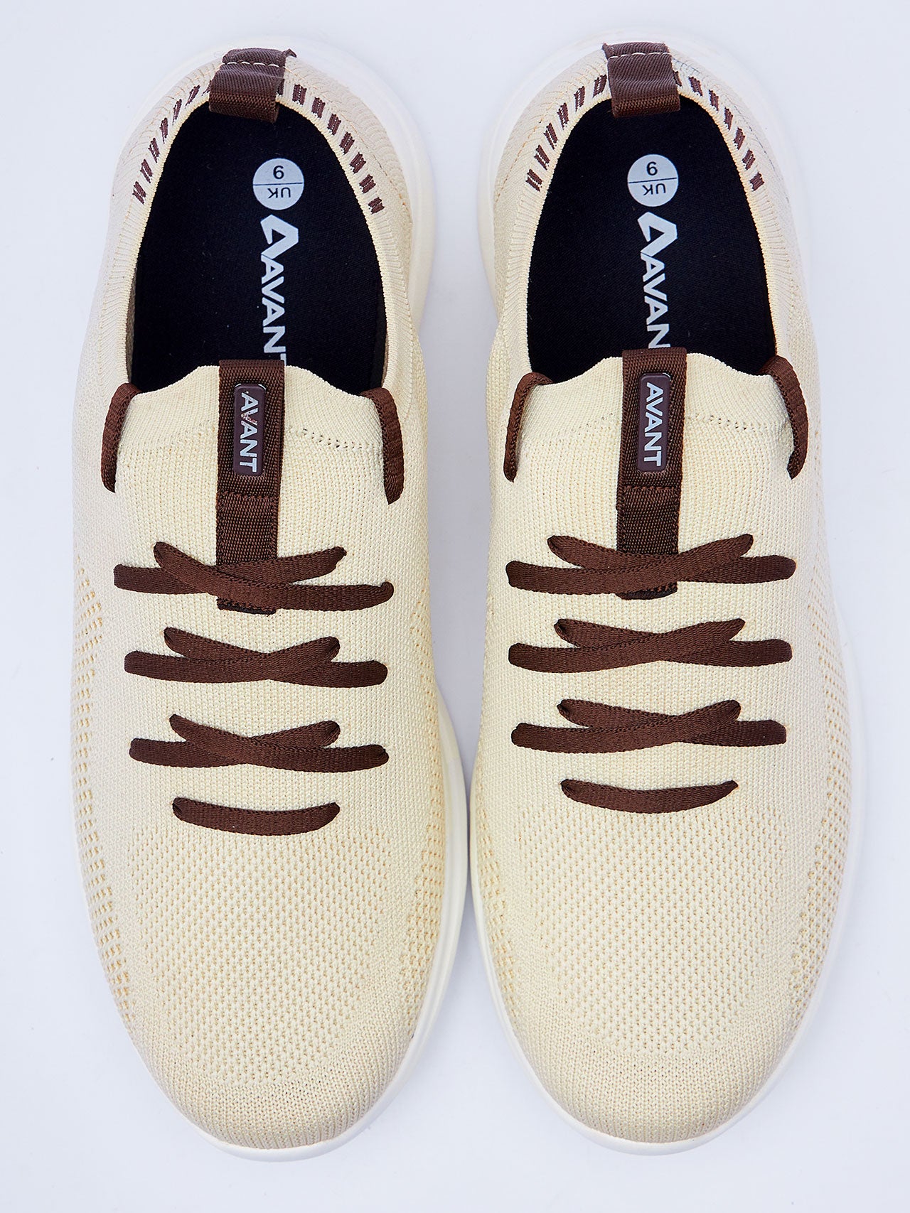 Avant Men's Everglide Running Shoes-Cream