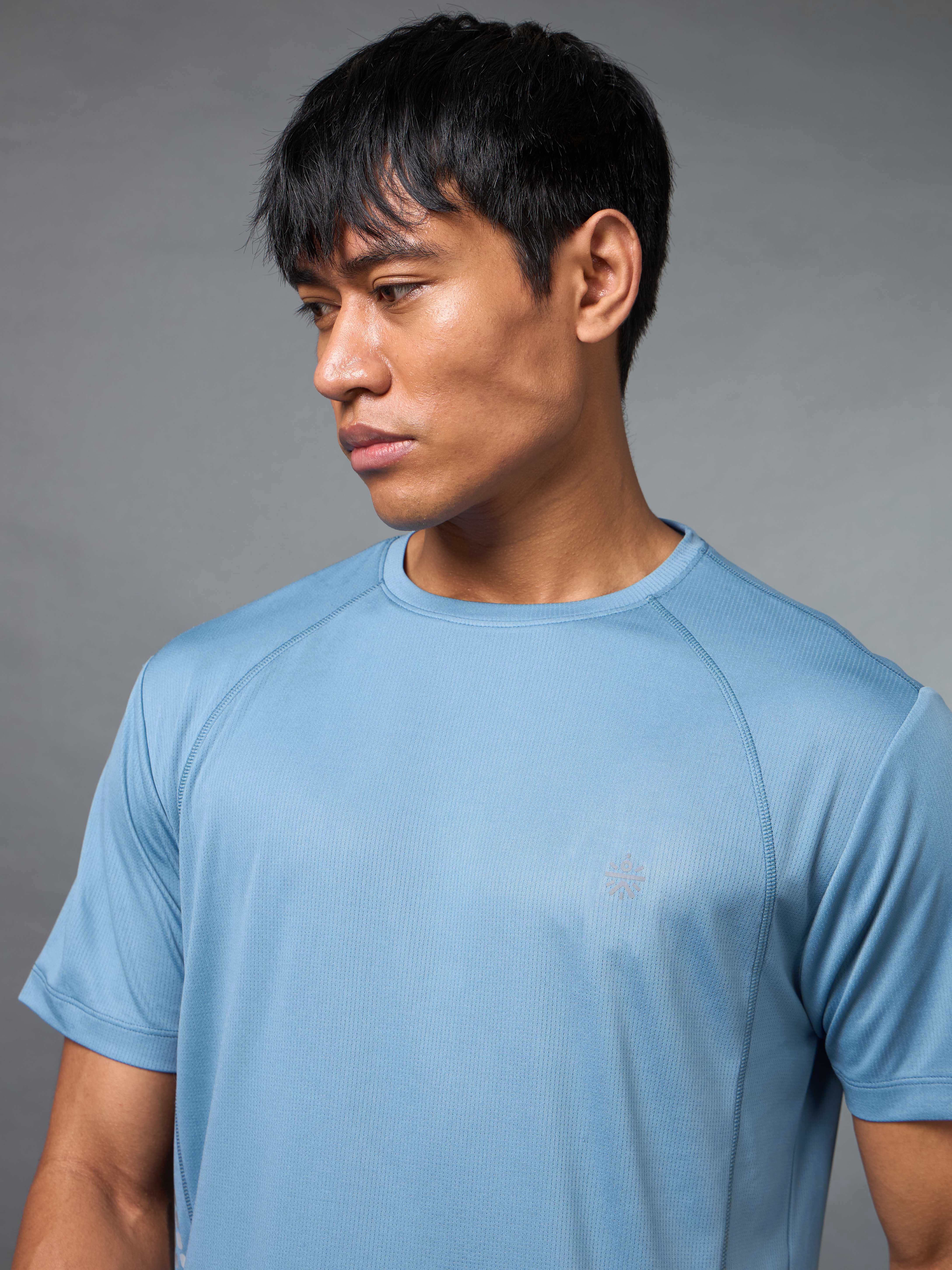Men's Train All Day Essential Blue T-shirt