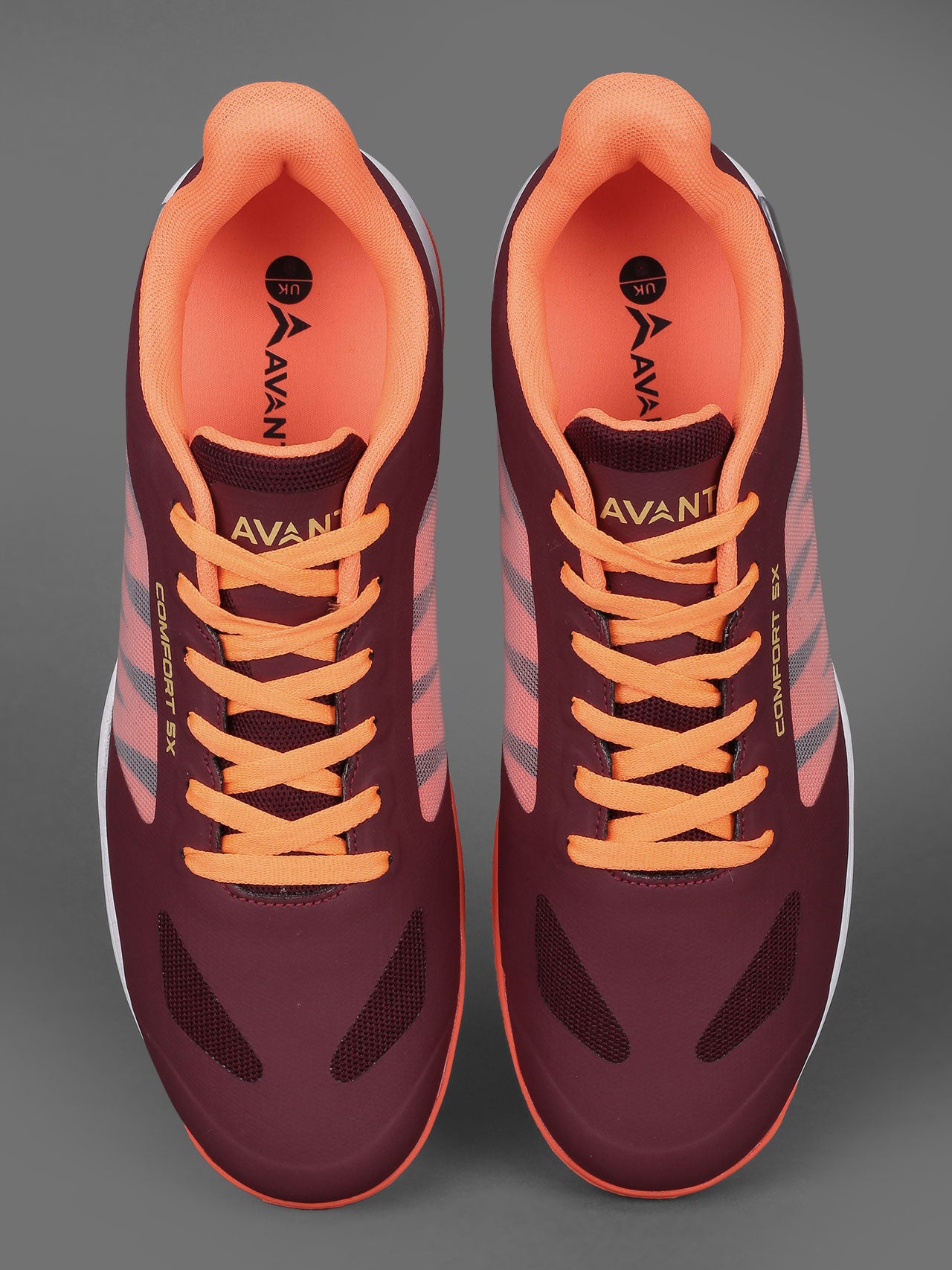 Avant Men's Dynamo Badminton Shoes - Maroon/Orange