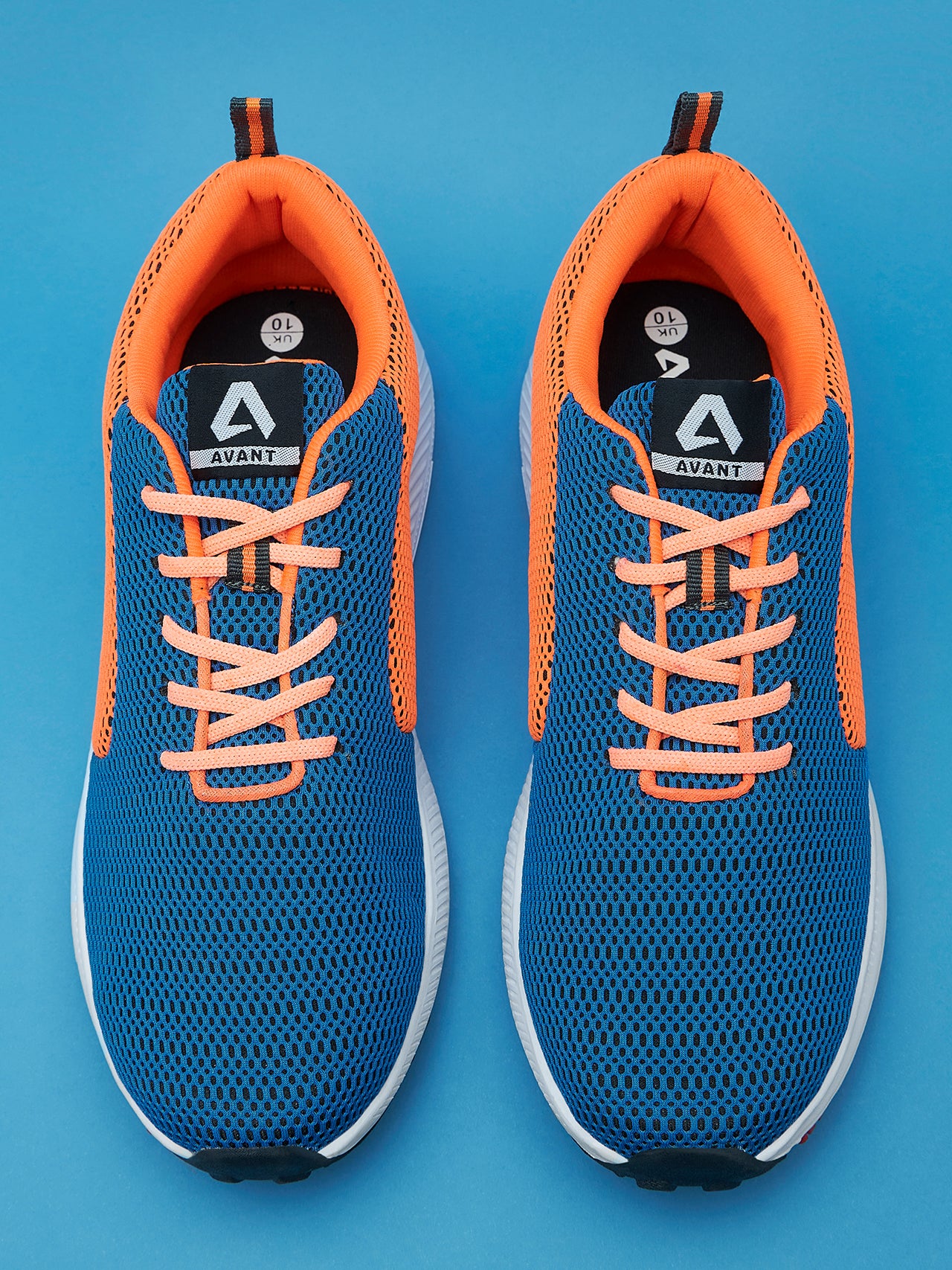 Avant Men's Lightweight Running & Walking Shoes - Navy/Orange