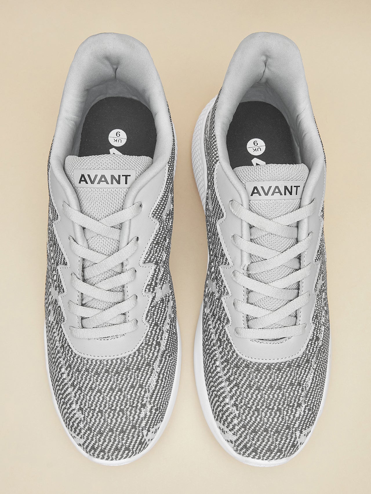 Avant Men's Classic Knitted Walking Shoes- Beige