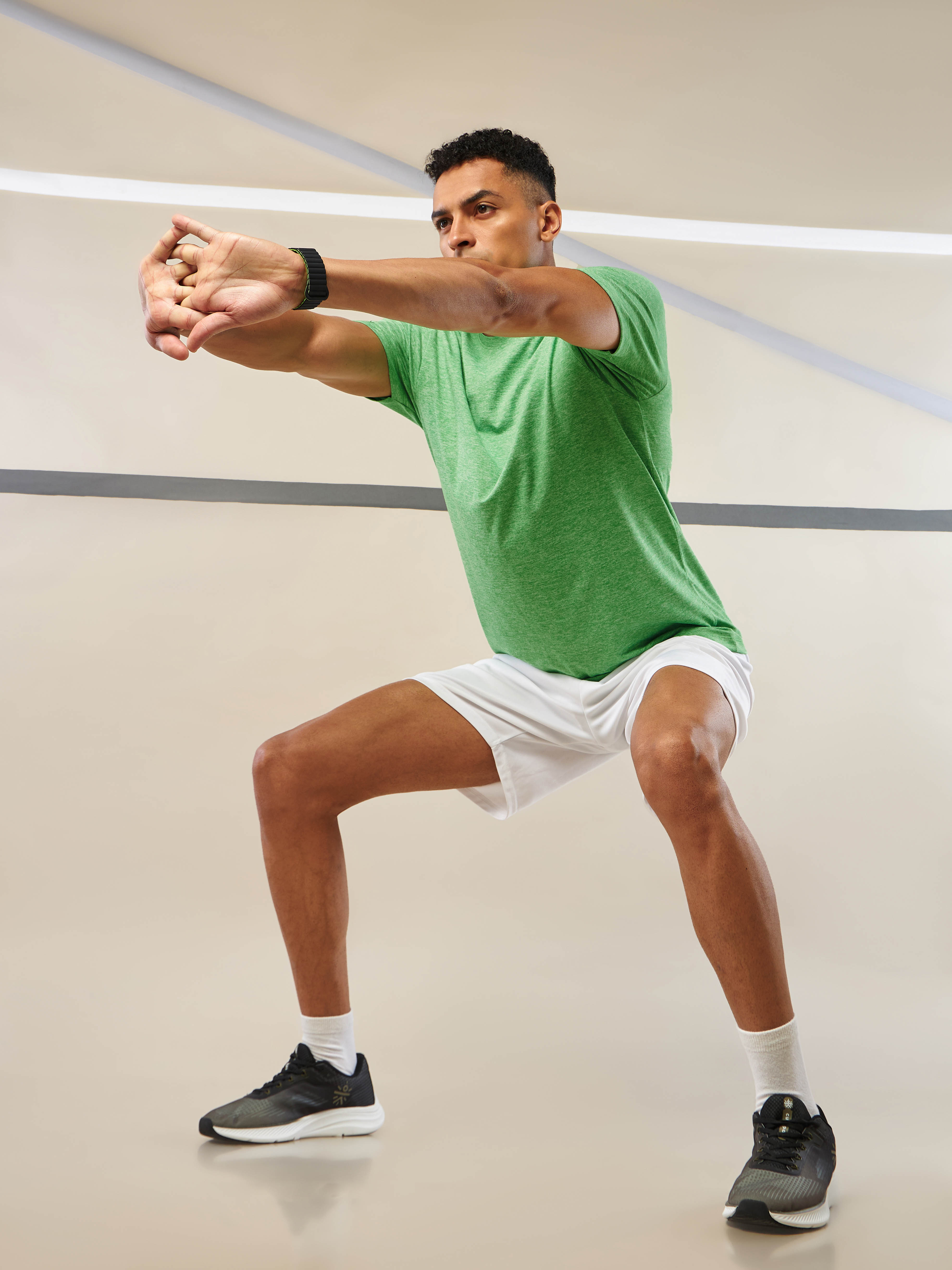 Men's All Day Workout Green Comfortech T-shirt