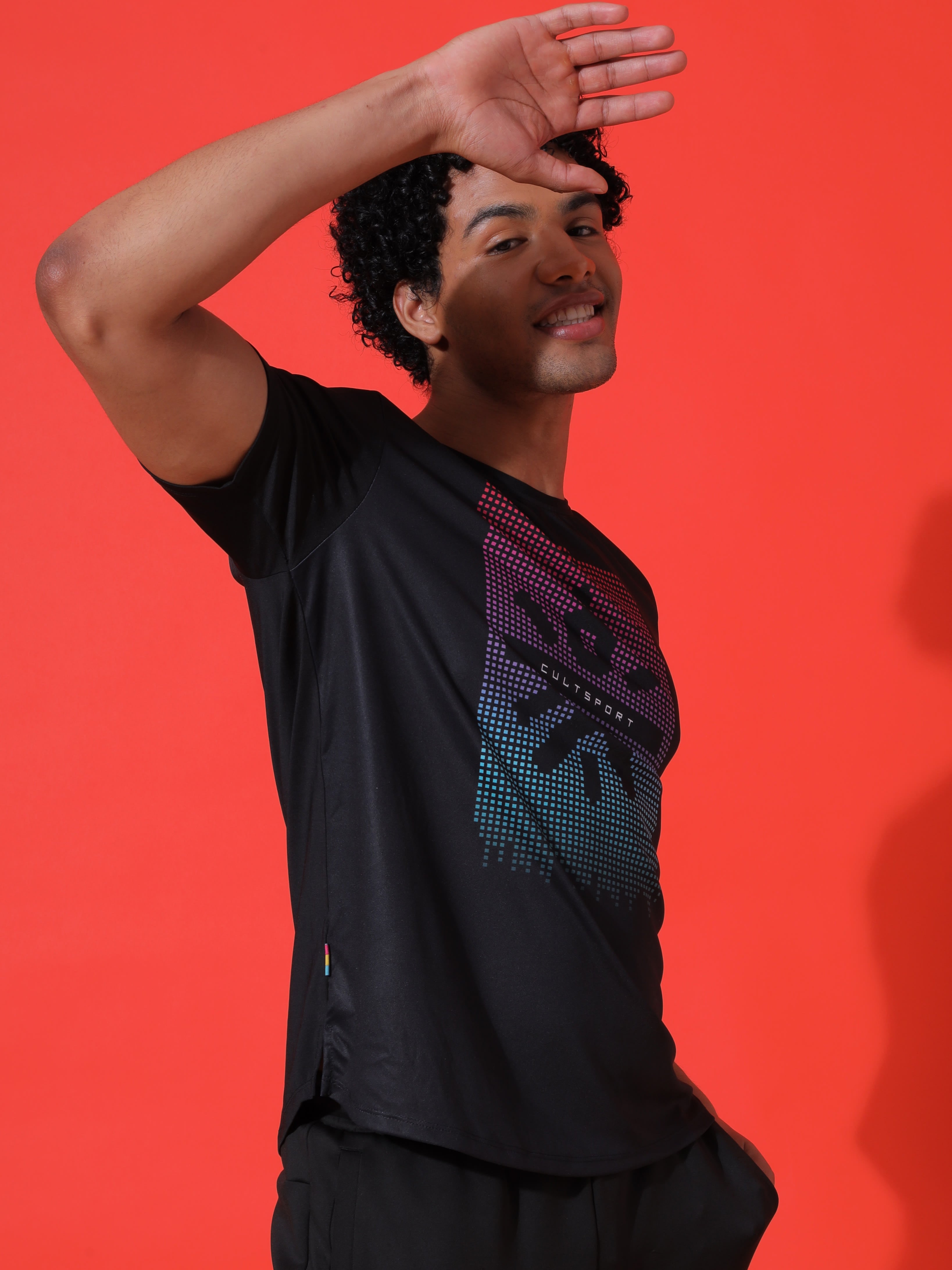 Pixel Graphic Print T-shirt