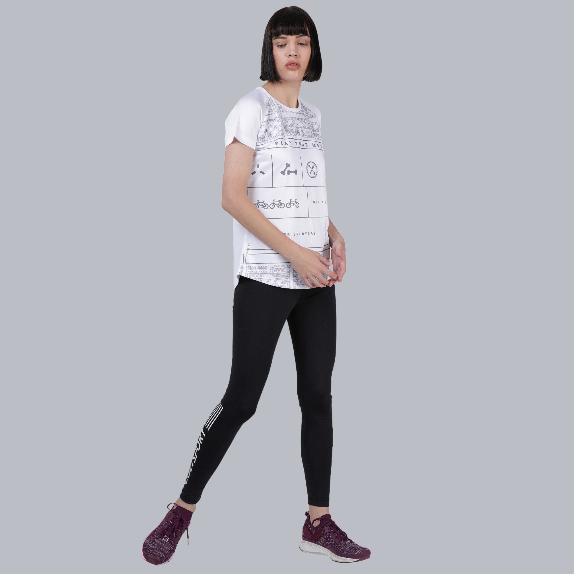 Play Your Move Slim Fit T-shirt - White