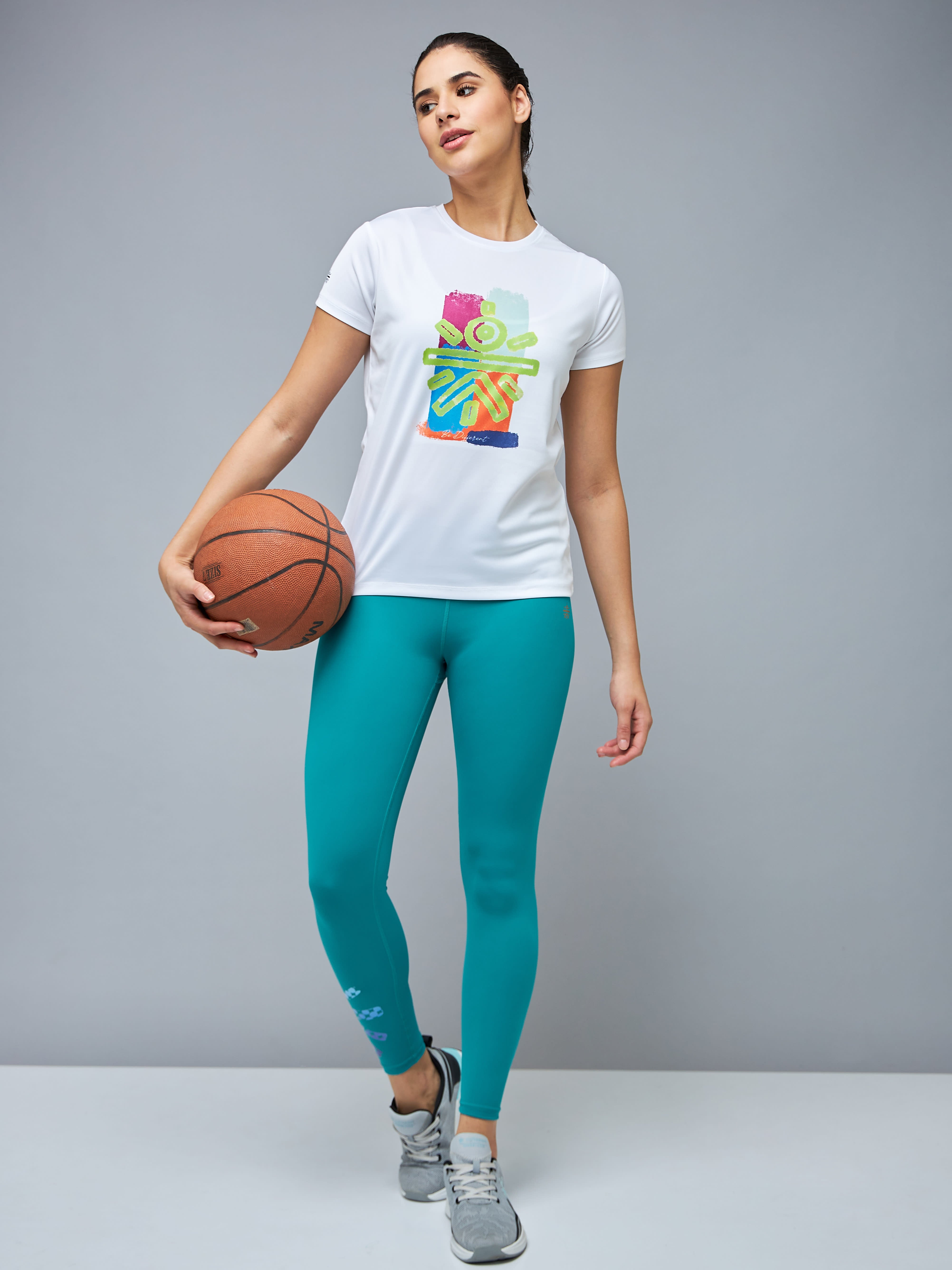 Graphic Print Workout T-shirt