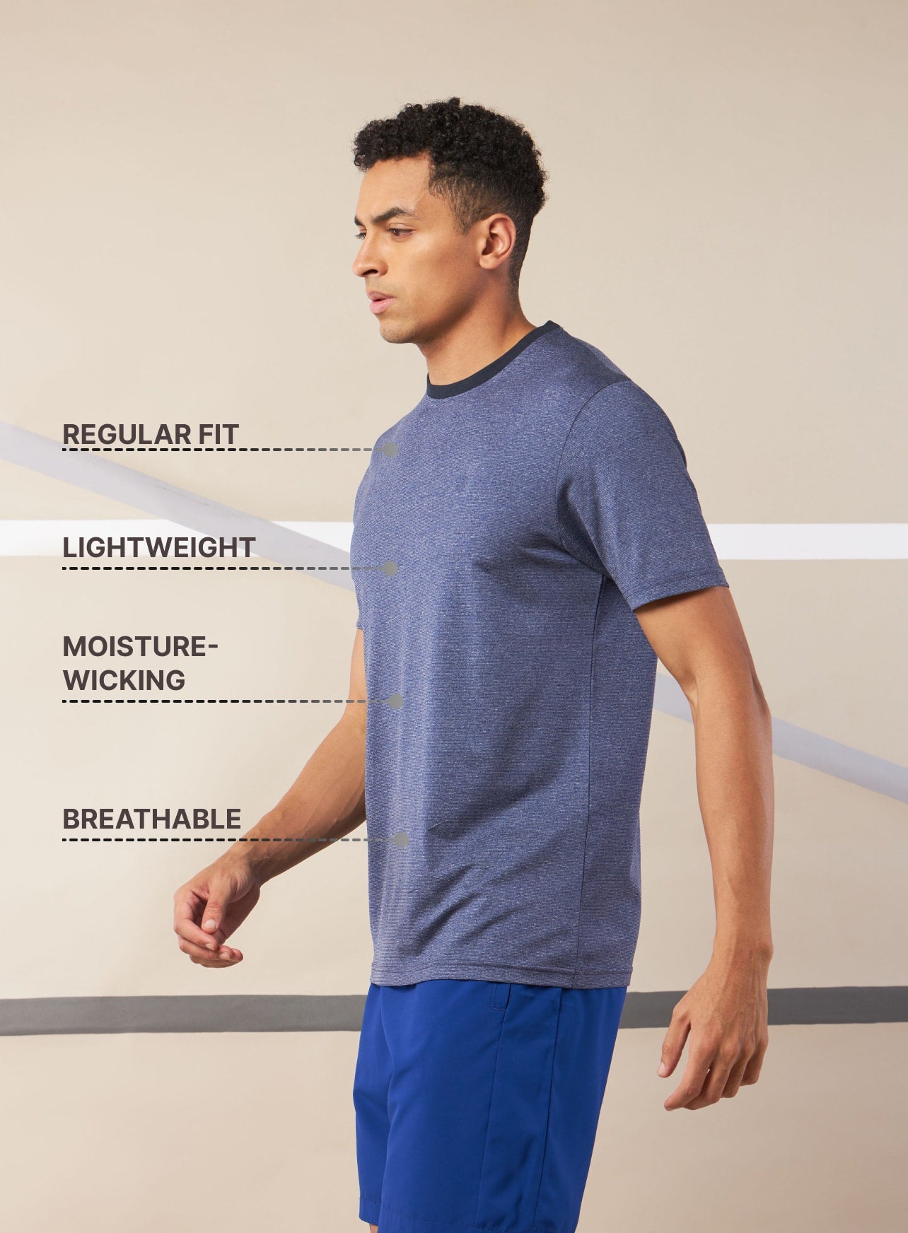 Challenger Dry Fit Texture T-shirt